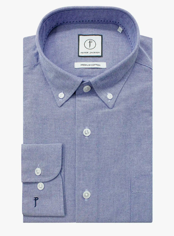 Merano Blue Oxford Shirt