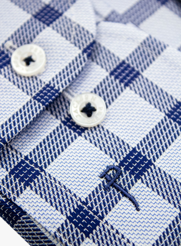 Milan Check Navy Shirt