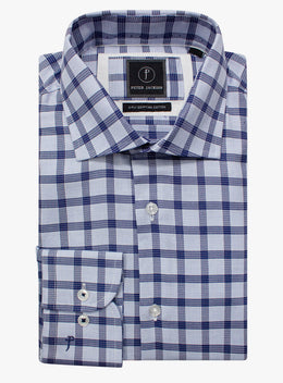 Milan Check Navy Shirt