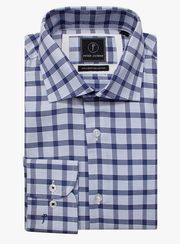 Milan Check Navy Shirt