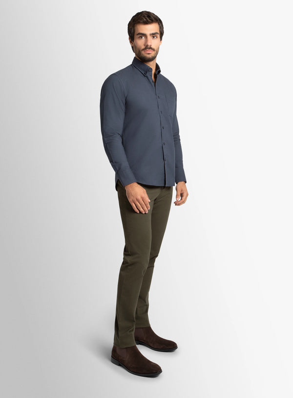 Paolo Slim Fit Oxford Indigo Shirt