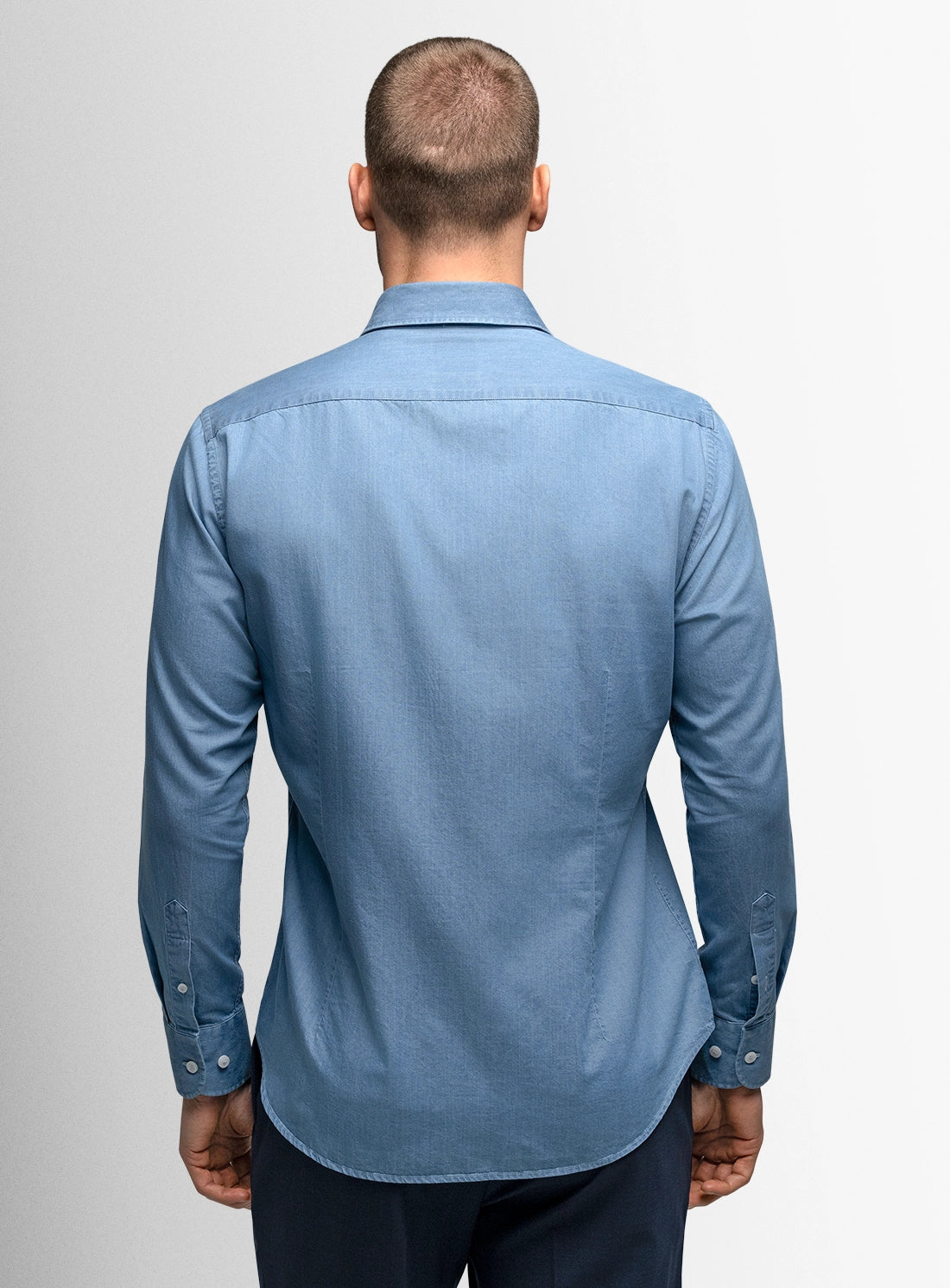 Placido Washed Denim Blue Shirt