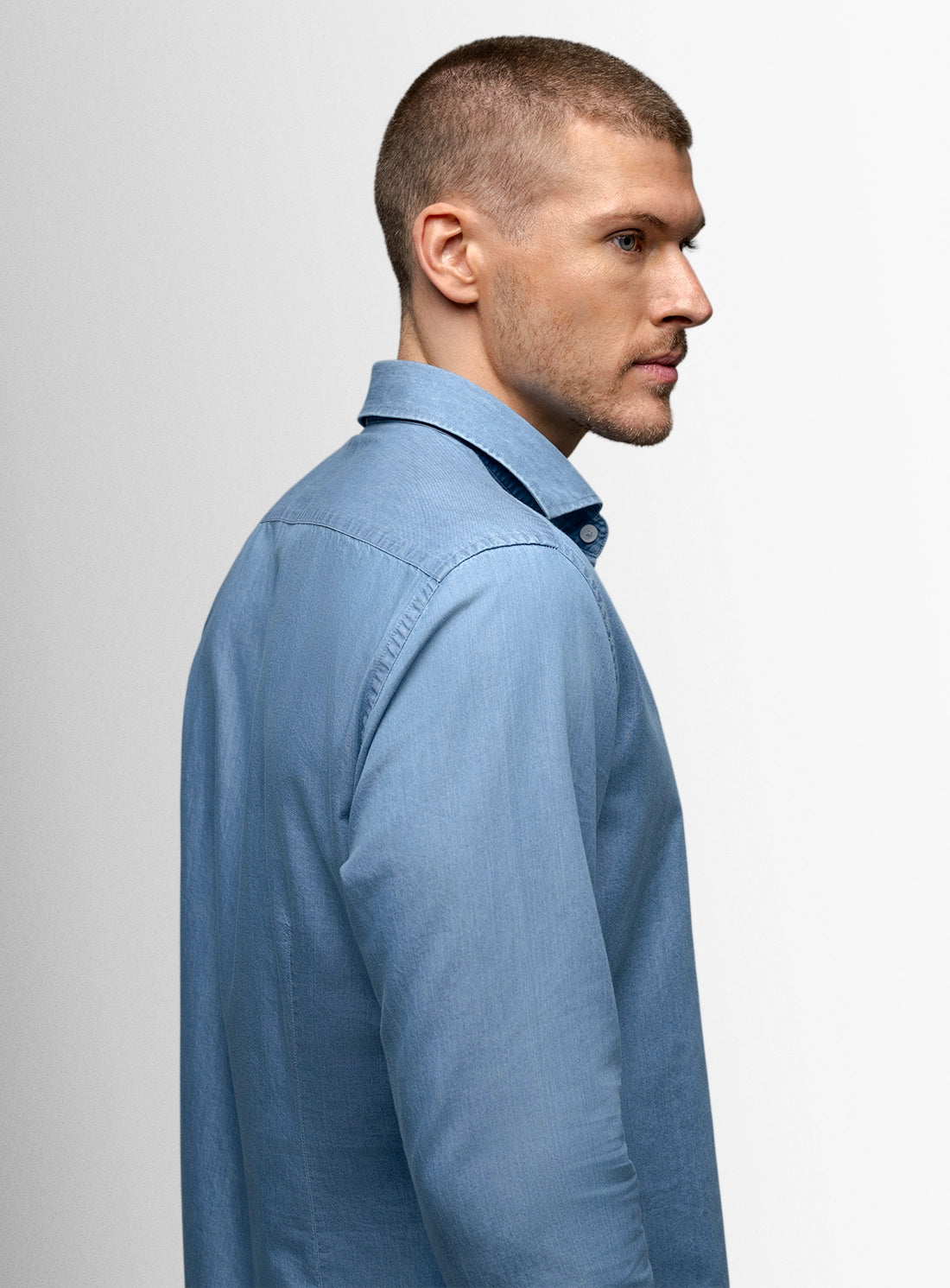 Placido Washed Denim Blue Shirt