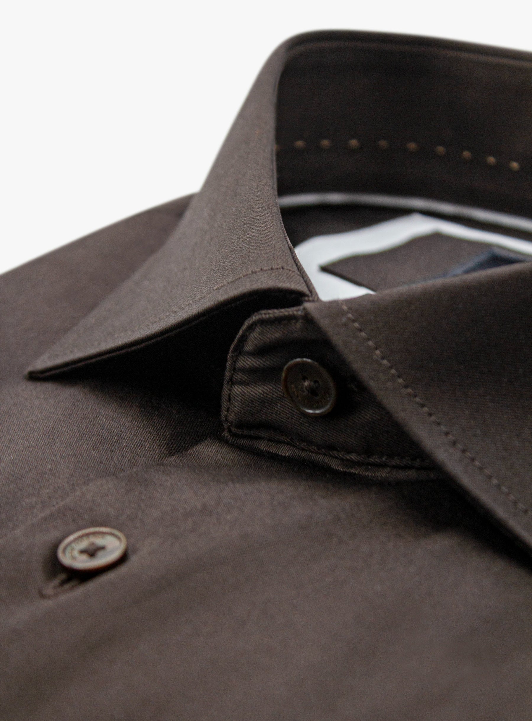 Rivioli Brown Slim Fit Shirt
