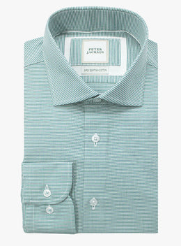 Milan Micro Dobby Green Shirt