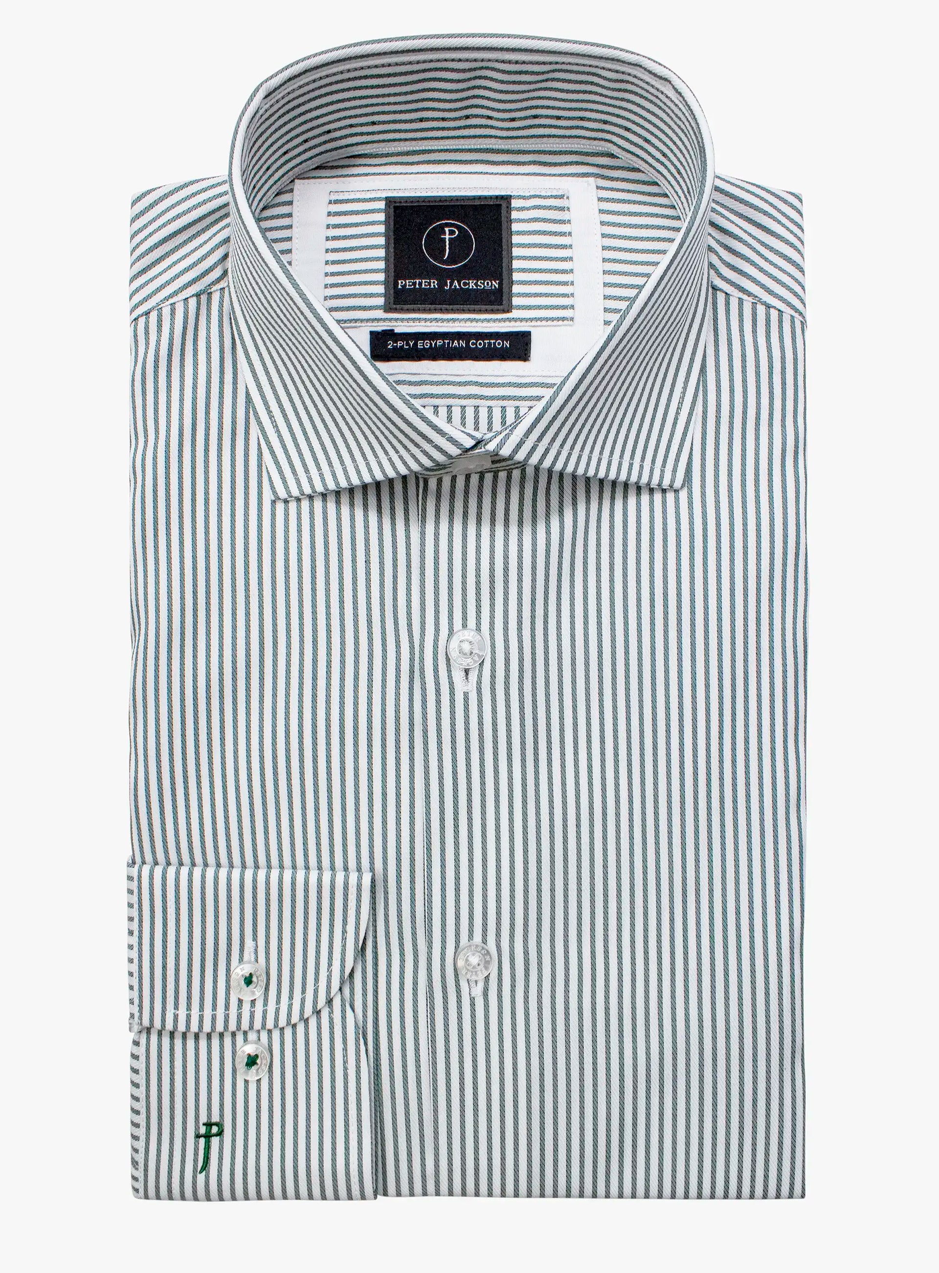 Milan Green Stripe Shirt
