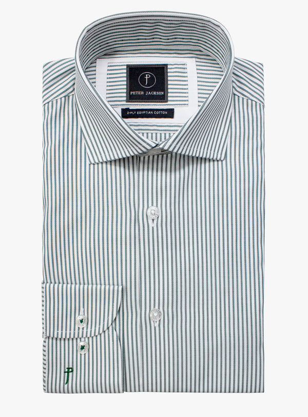 Milan Green Stripe Shirt