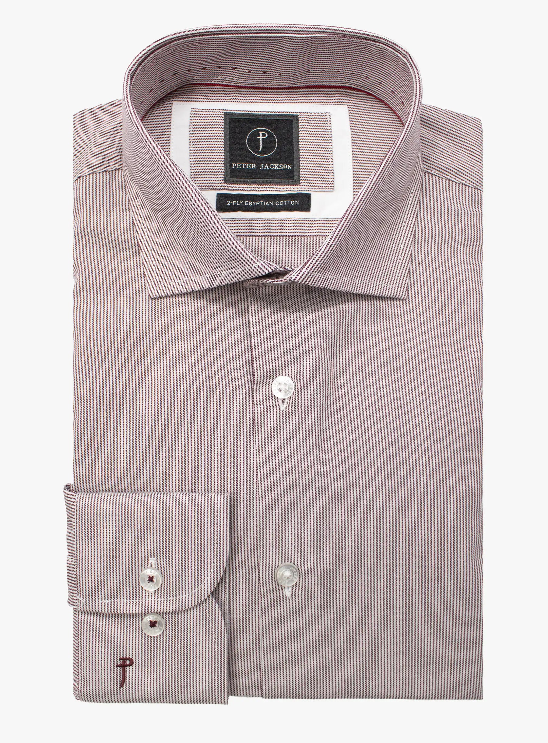 Milan Stripe Mulberry Shirt