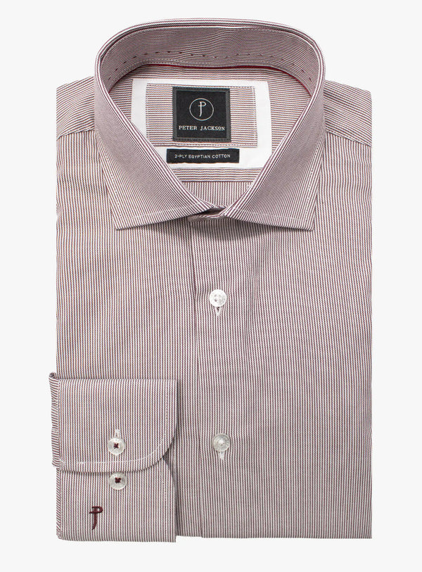 Milan Stripe Mulberry Shirt
