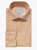 Milan Oxford Striped Orange Shirt