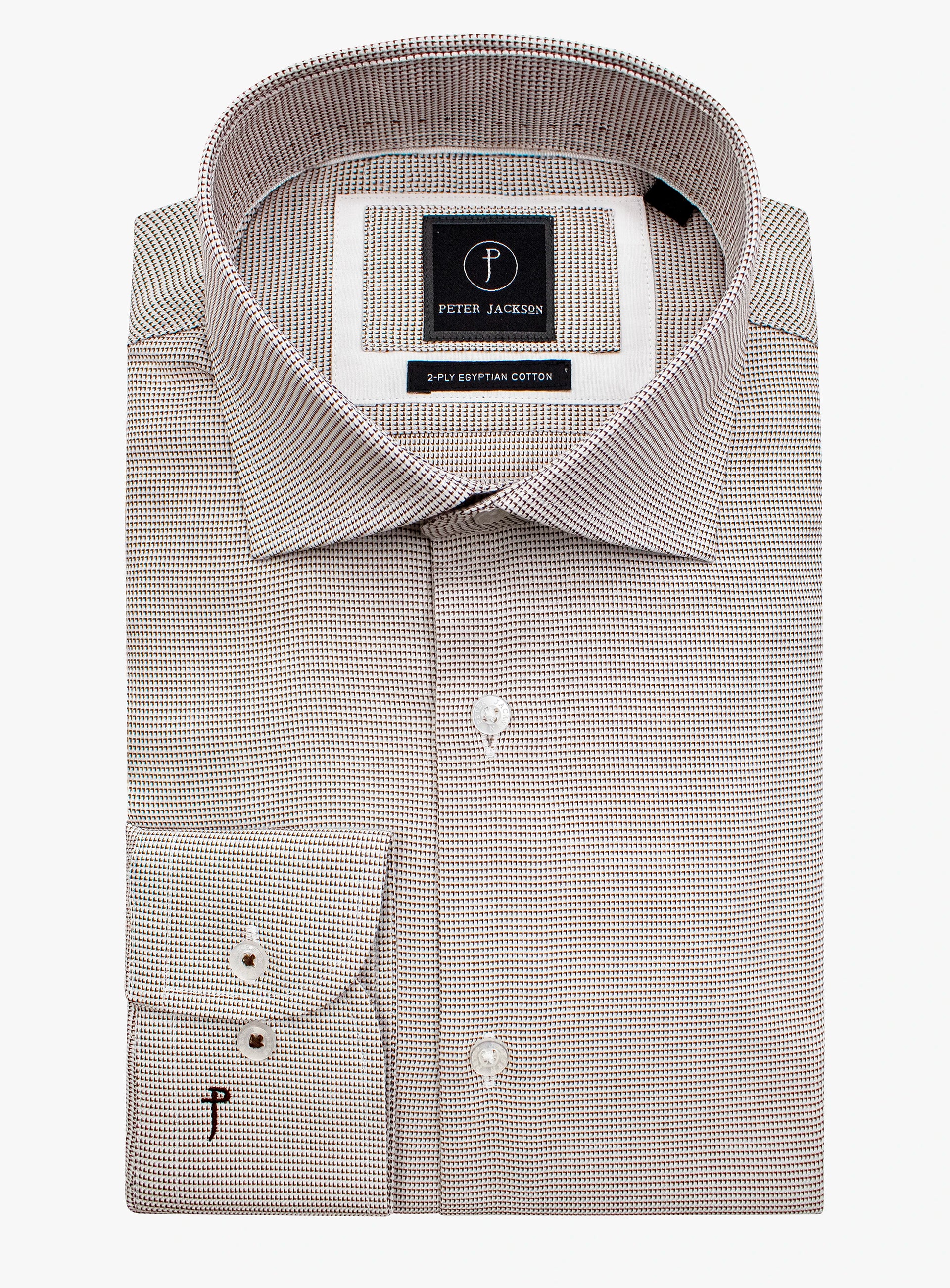 Milan Weave Chocolate Shirt