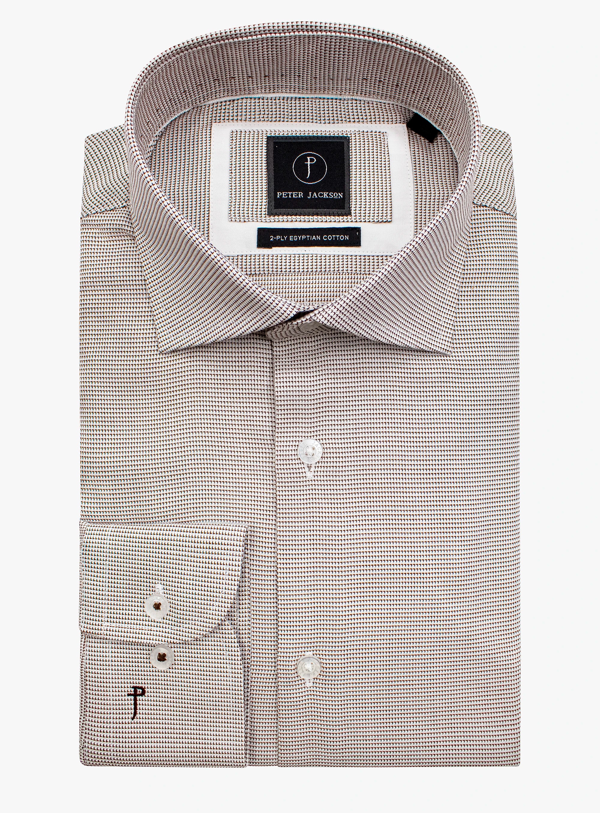 Milan Weave Chocolate Shirt