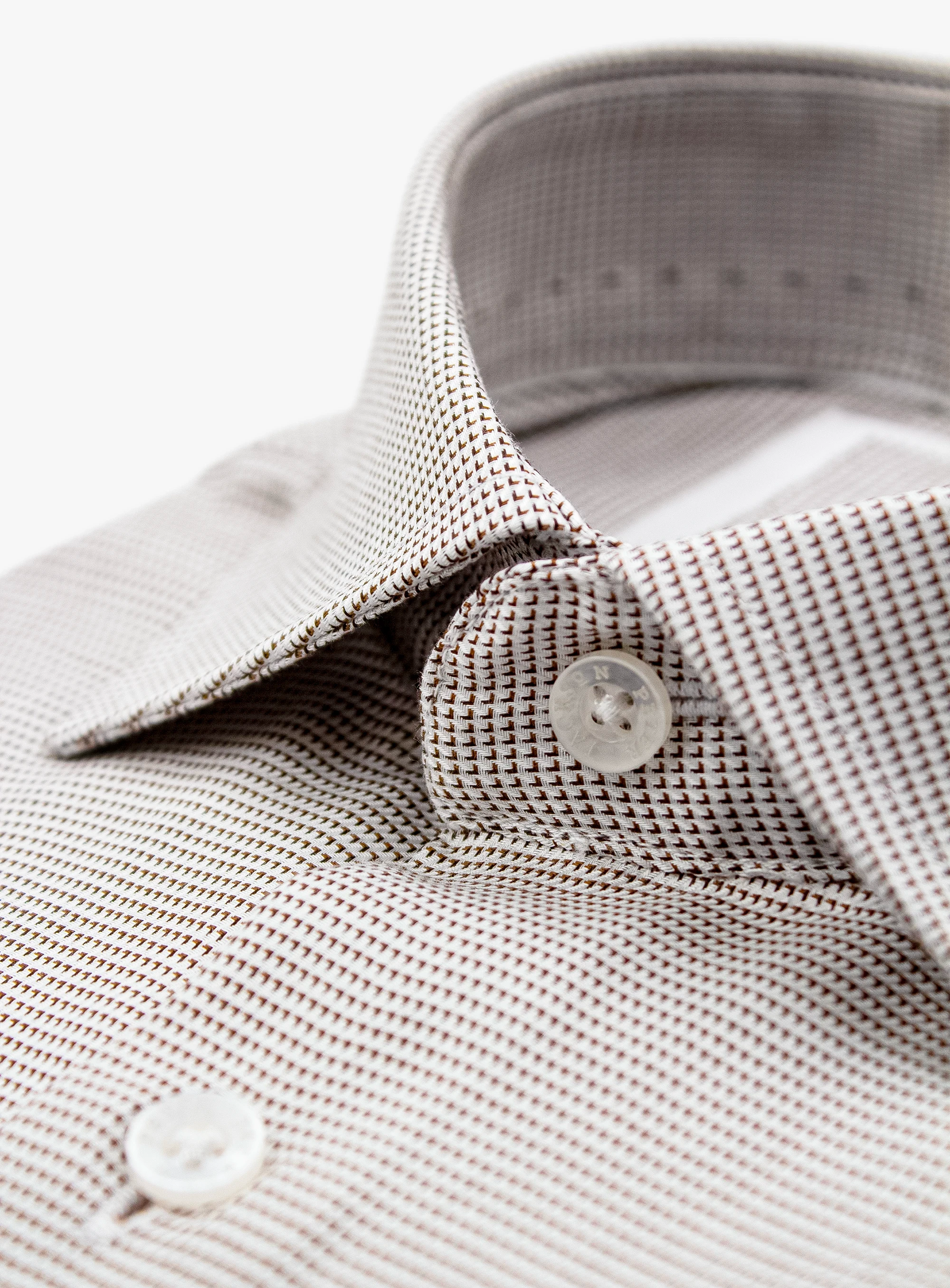 Milan Weave Chocolate Shirt