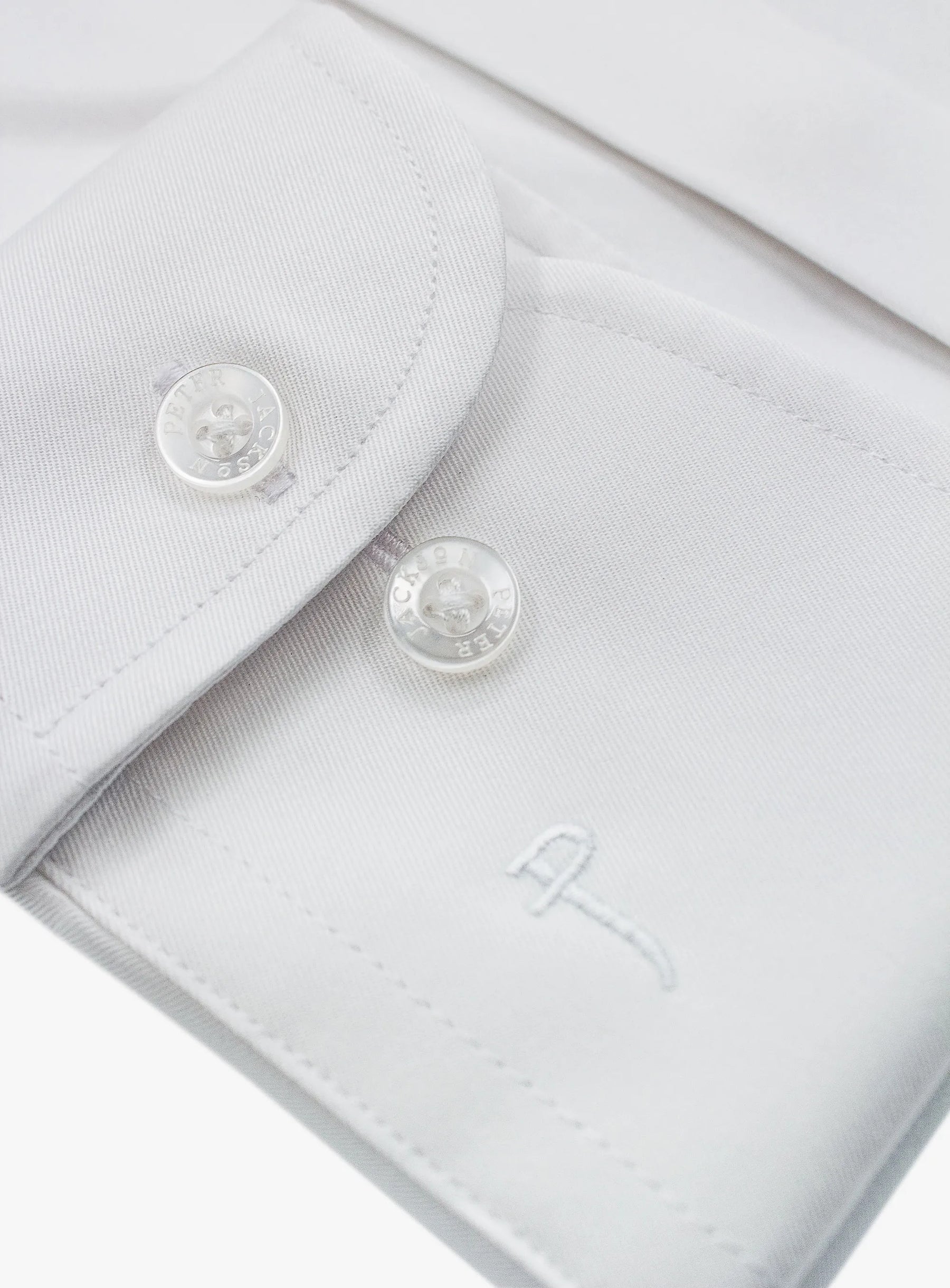 Roccia Twill Slim Fit White Shirt