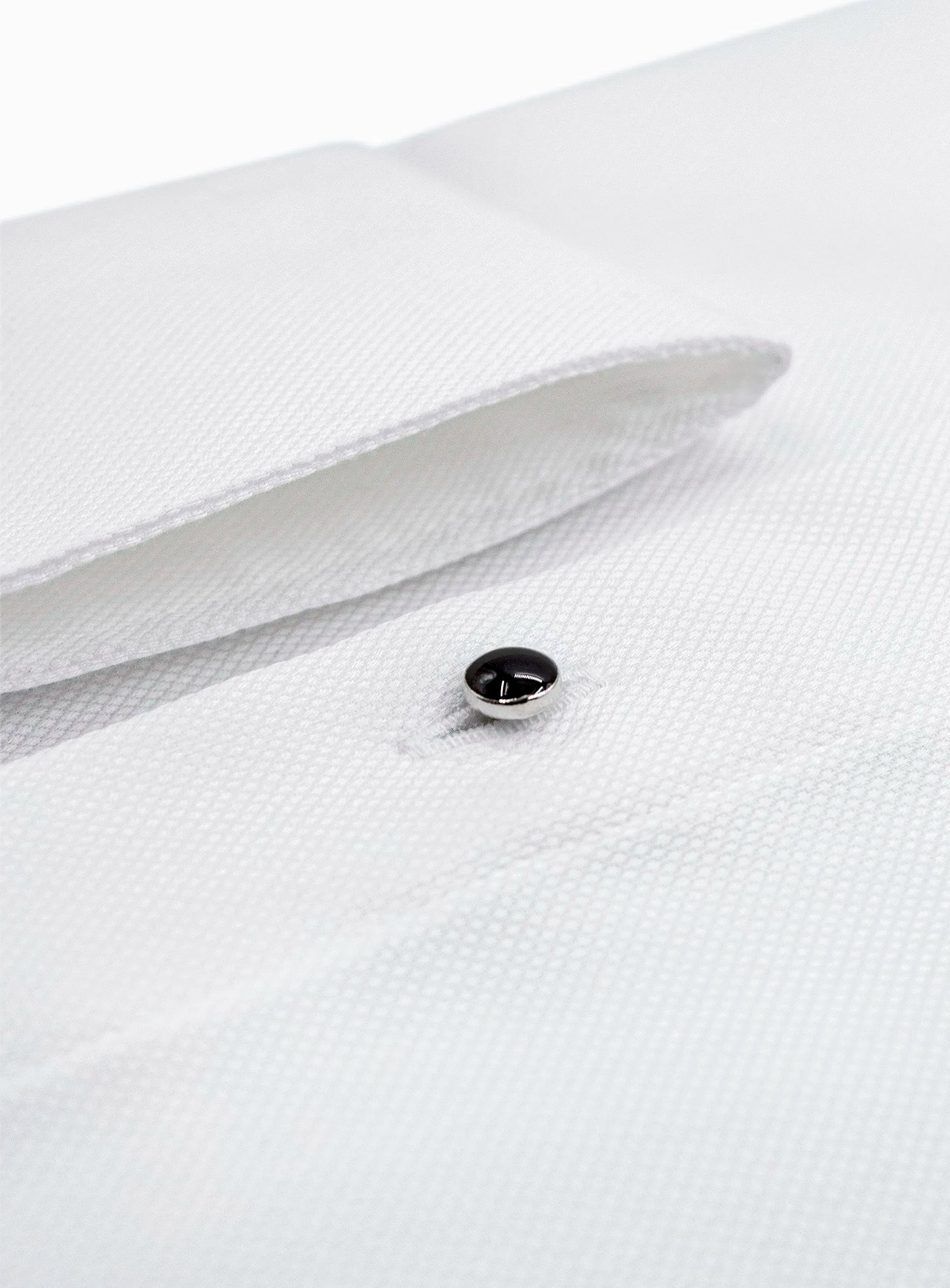 Naples Textured Dinner White Shirt