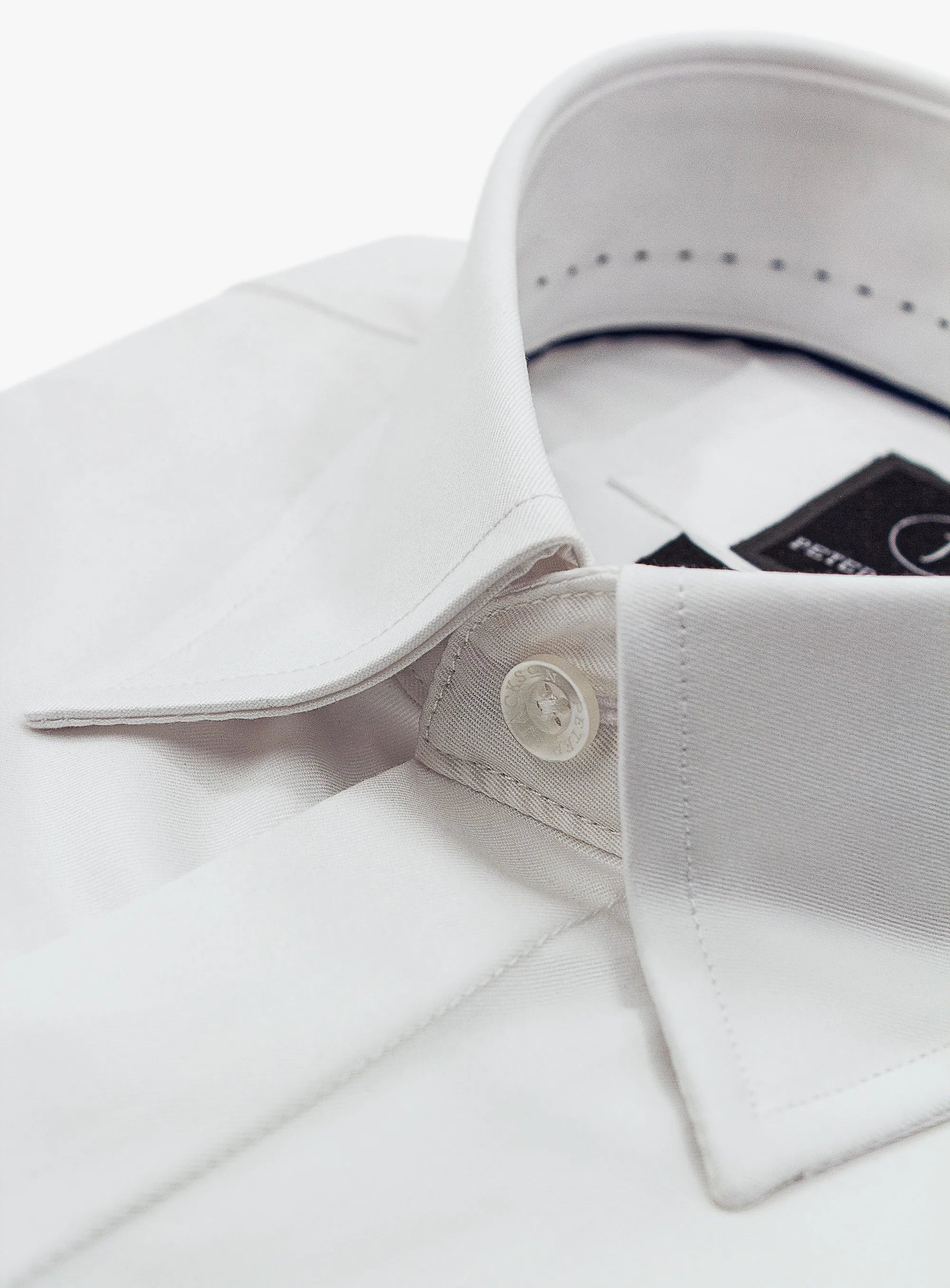 Roccia Twill Slim Fit White Shirt