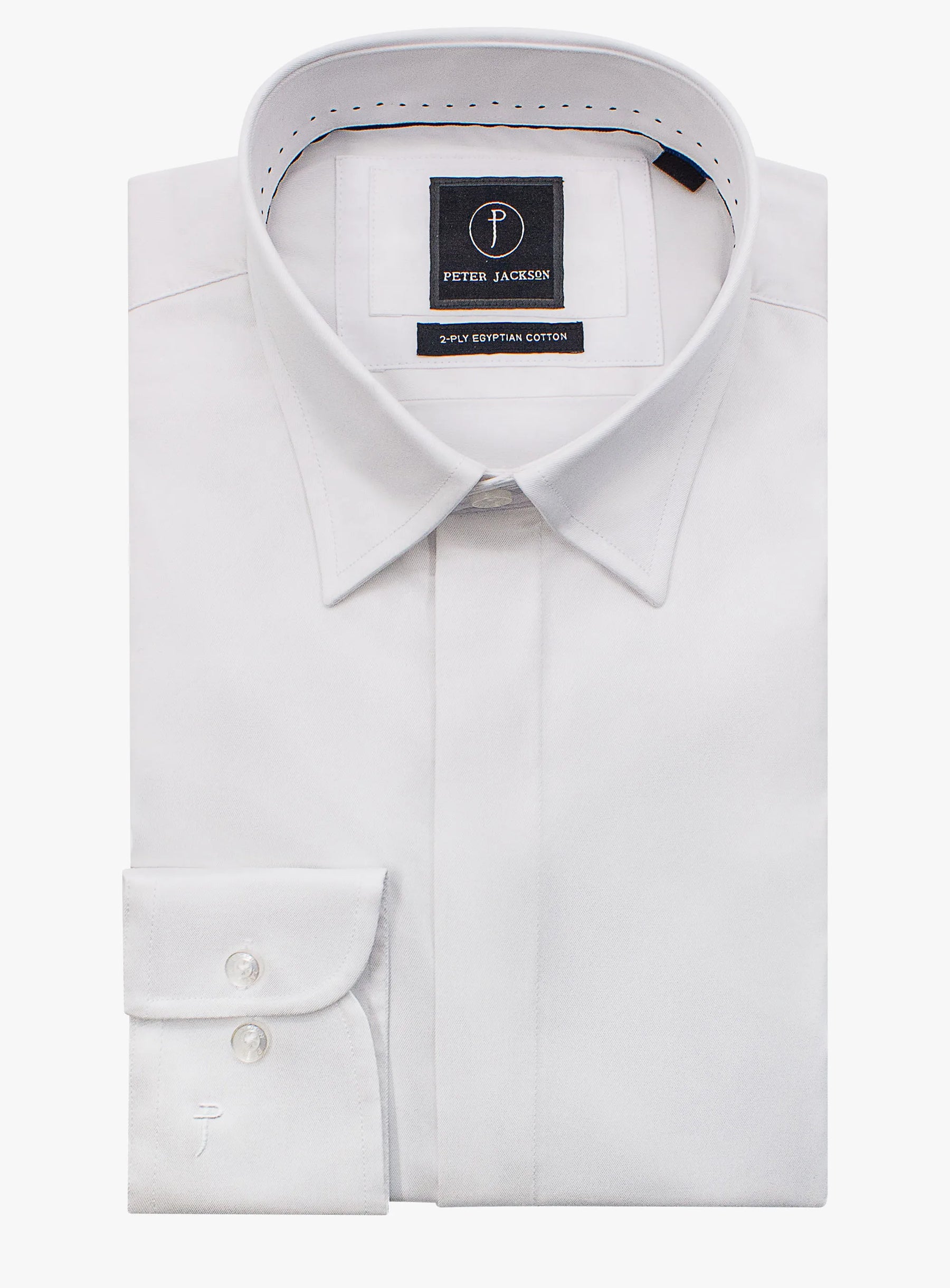 Roccia Twill Slim Fit White Shirt