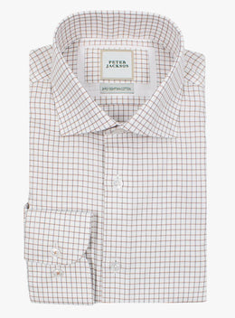 Milan Chocolate Brown Check Shirt