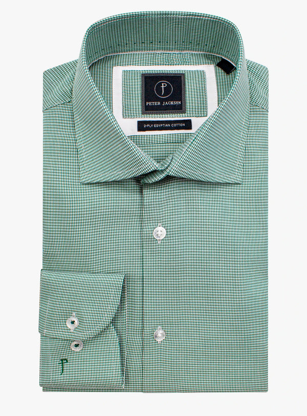 Milan Puppytooth Green Shirt