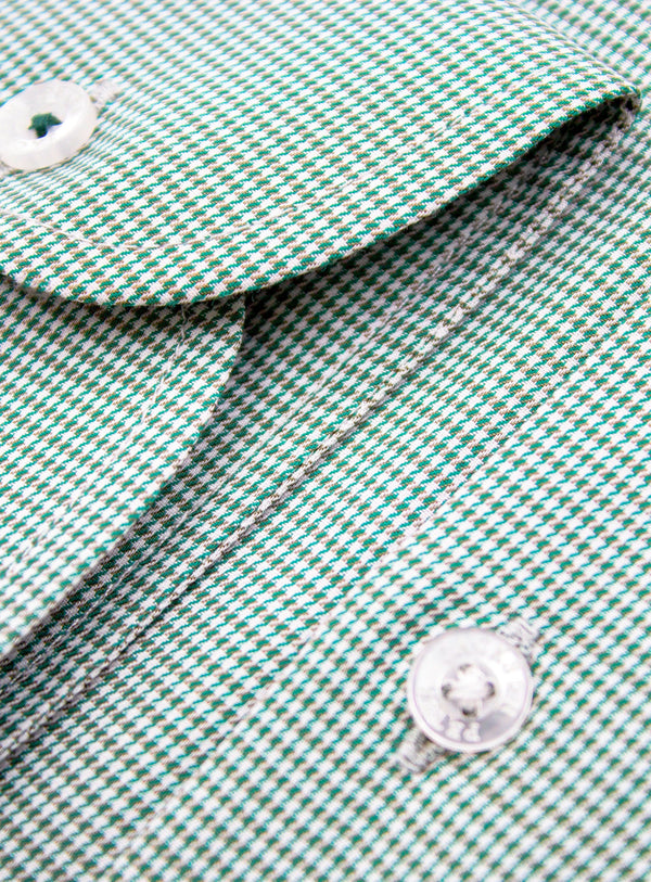 Milan Puppytooth Green Shirt