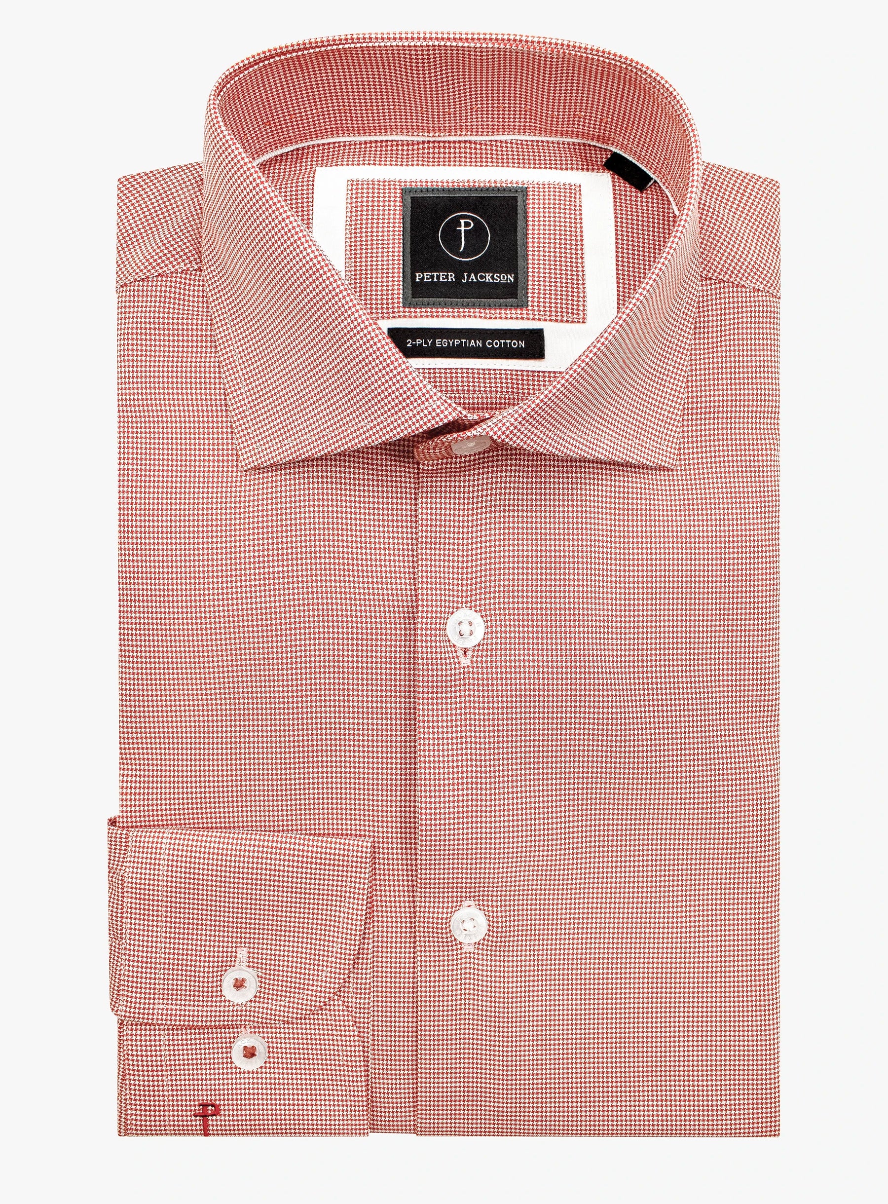 Milan Orange Puppytooth Shirt