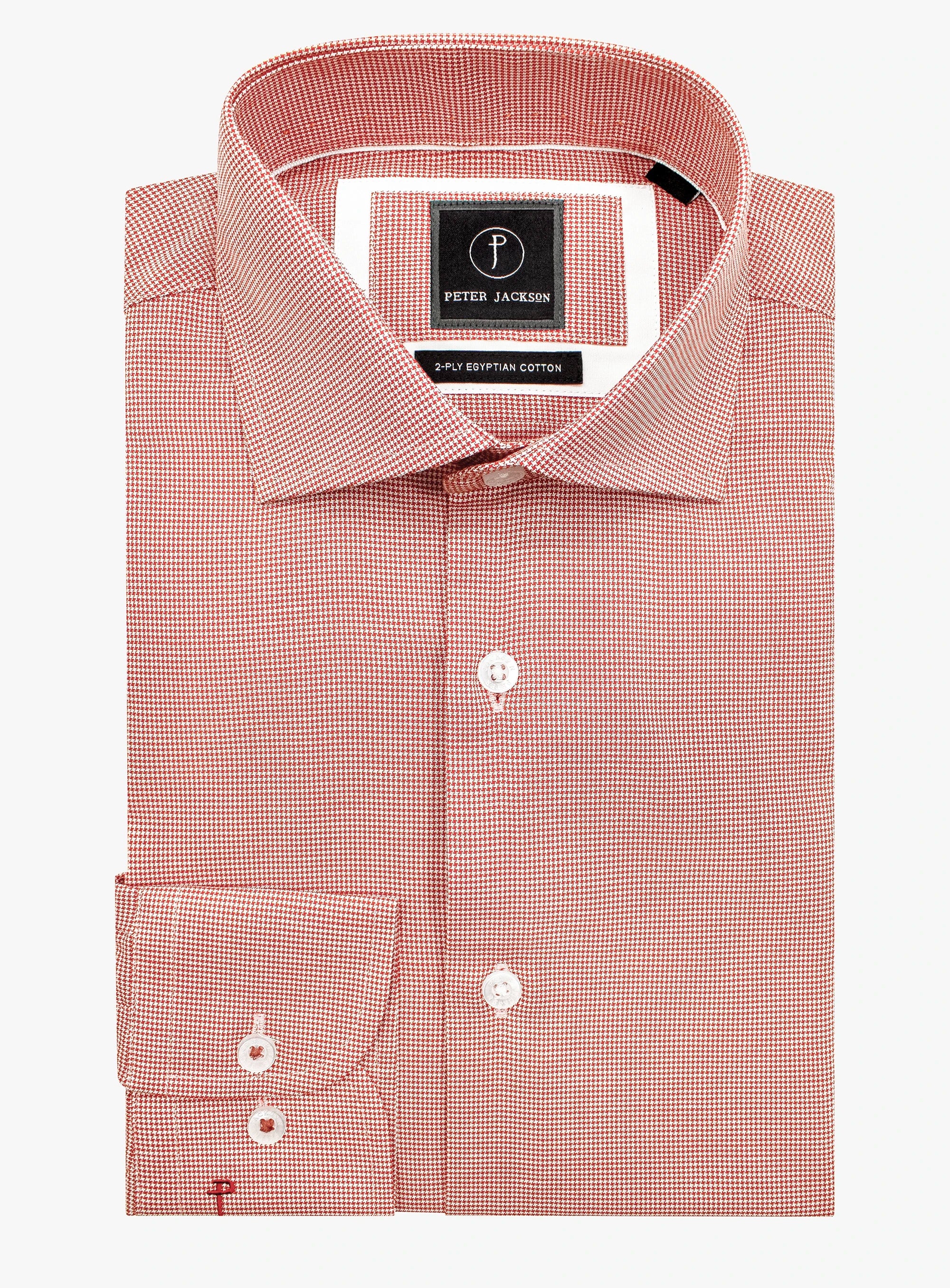 Milan Orange Puppytooth Shirt