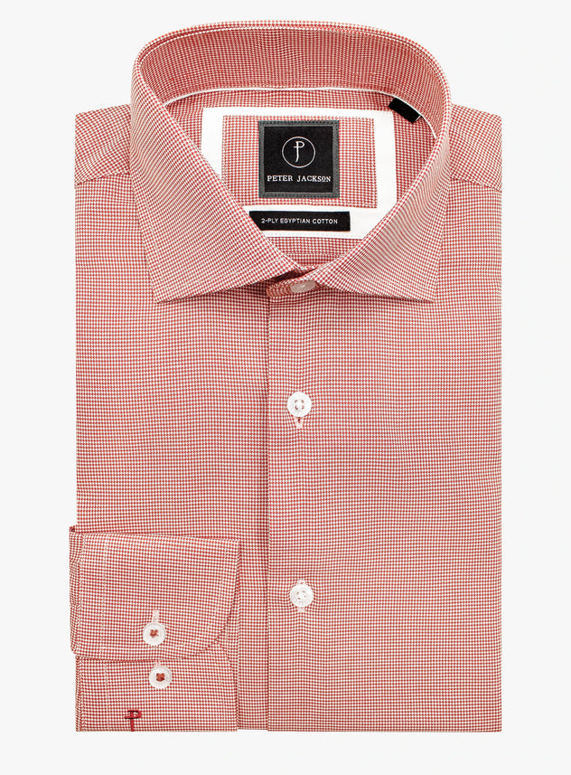 Milan Orange Puppytooth Shirt