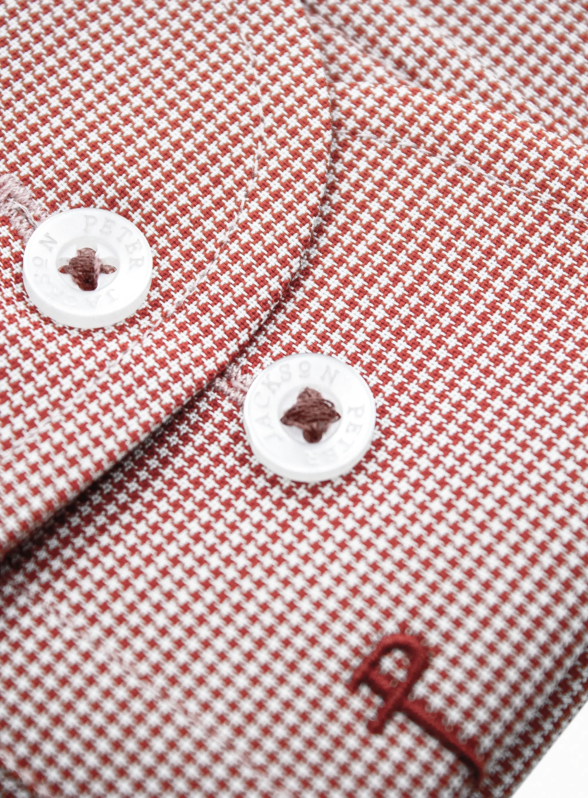 Milan Orange Puppytooth Shirt