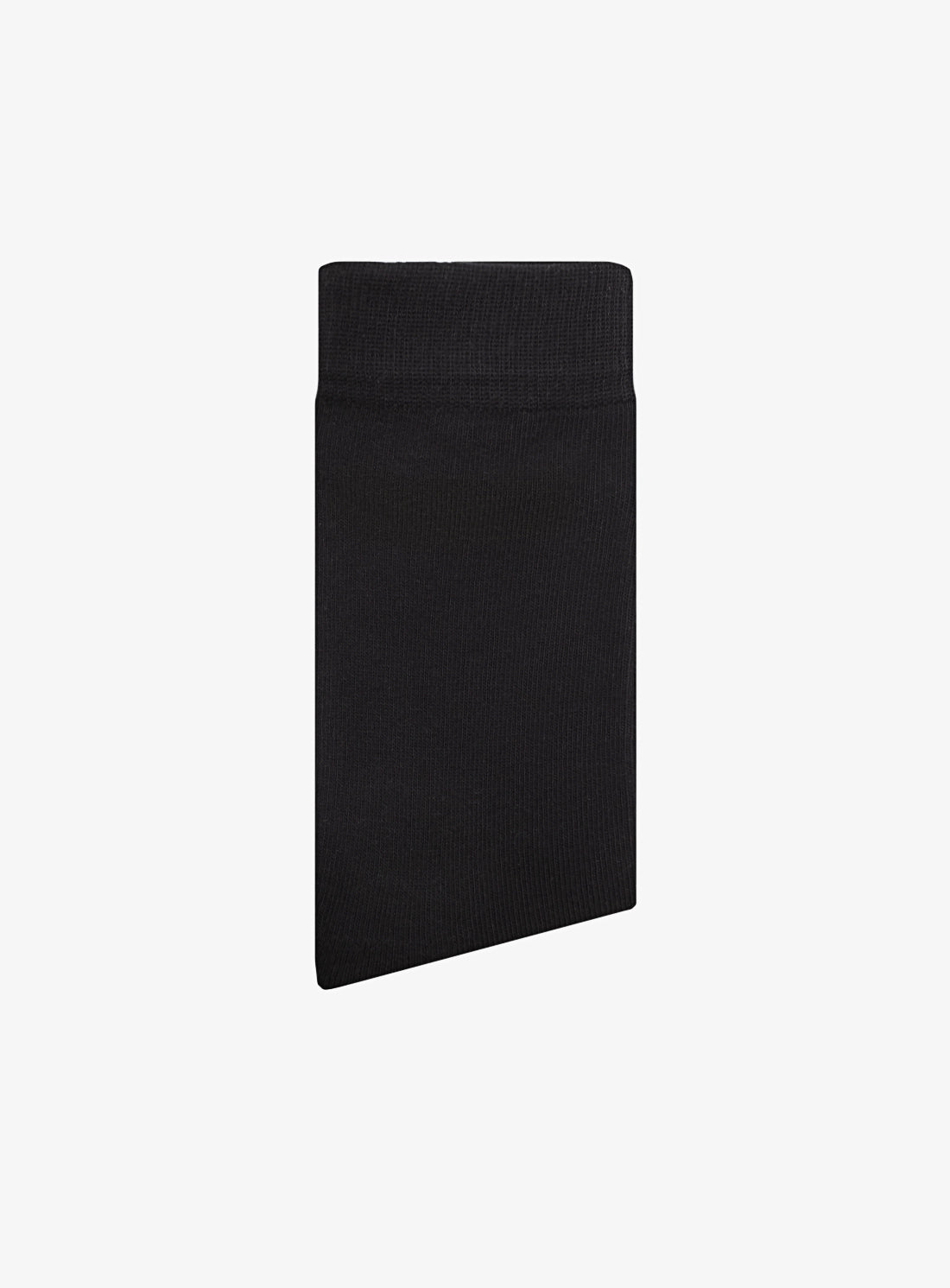 Black rectangular pouch on a white background