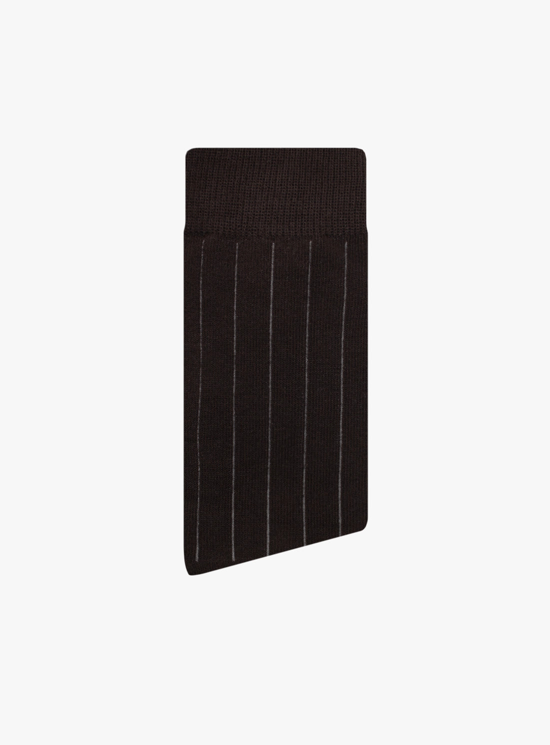 Black pleated fabric on a white background