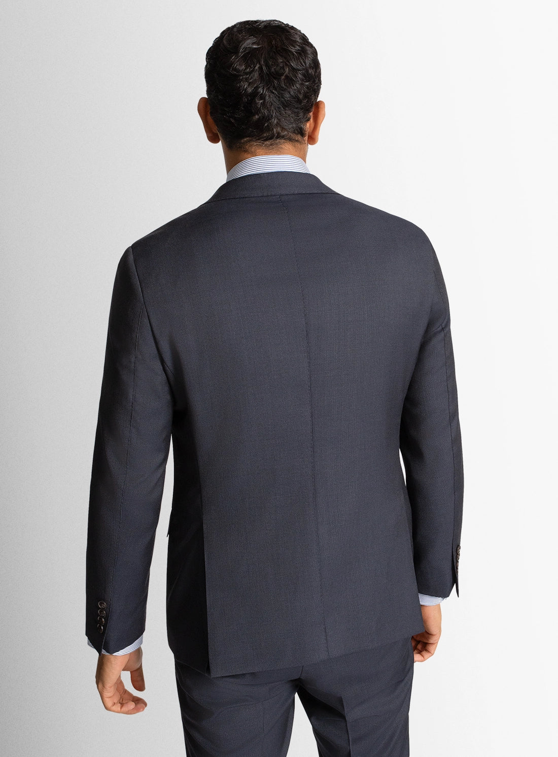 Mens Suit Blue Wool
