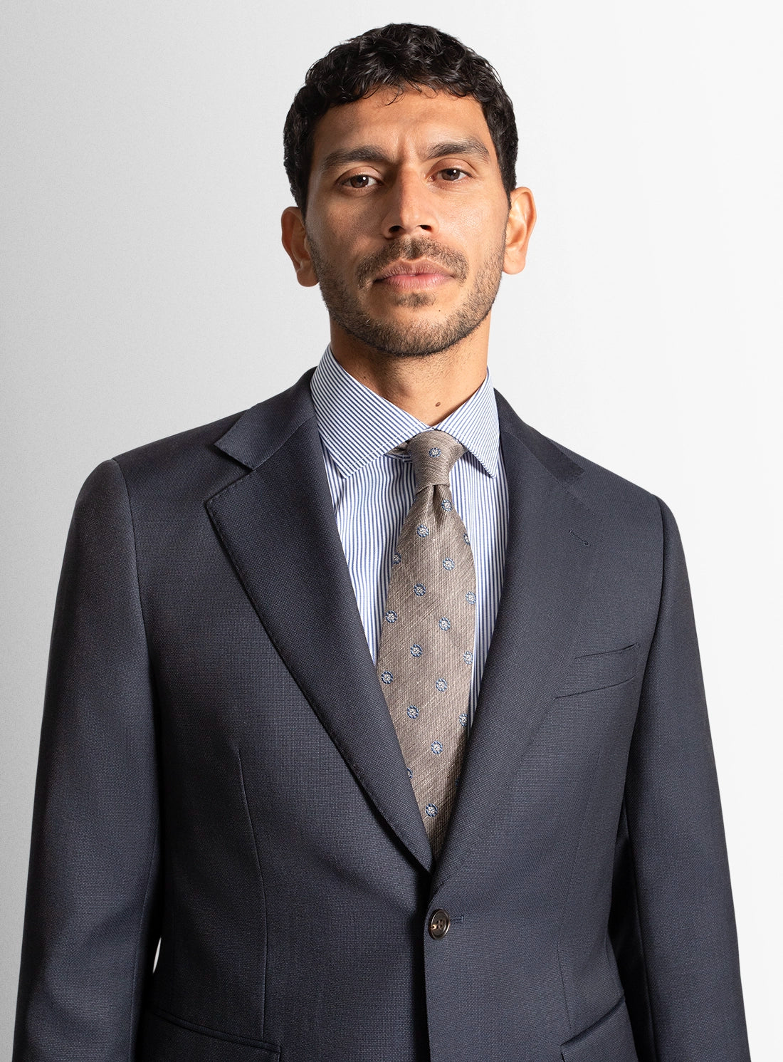 Mens Suit Blue Wool