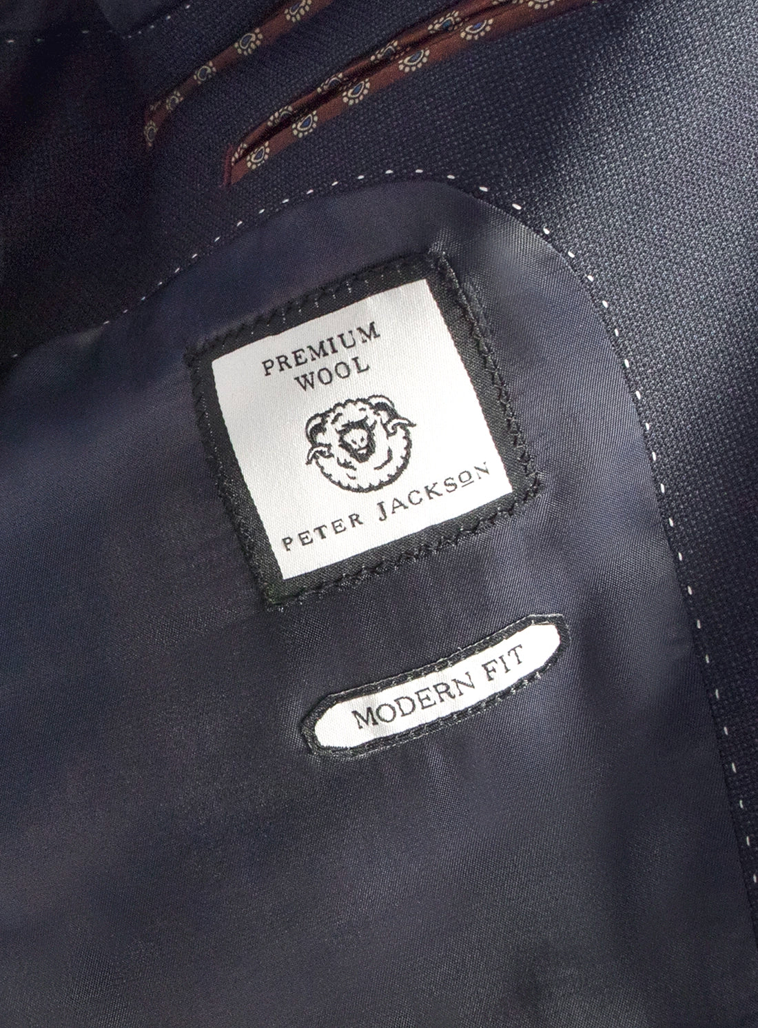 Mens Suit Blue Wool