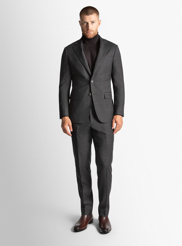 Spinoza Overcheck Charcoal Suit