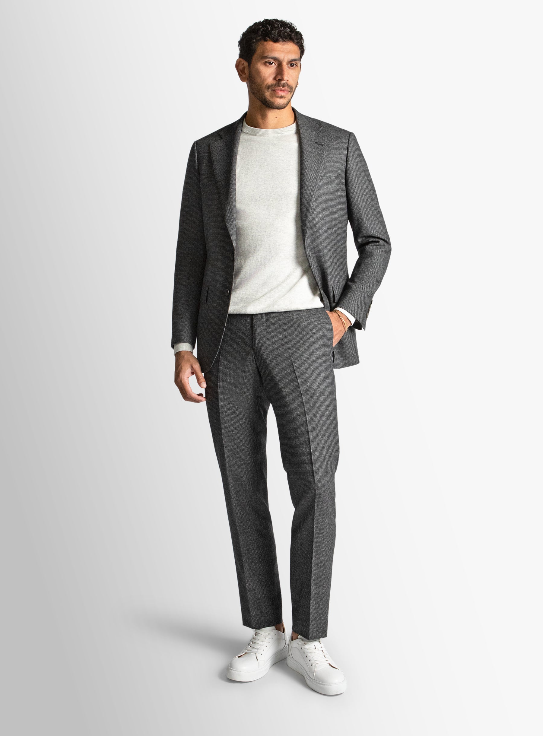 Firenze Puppytooth Charcoal Suit