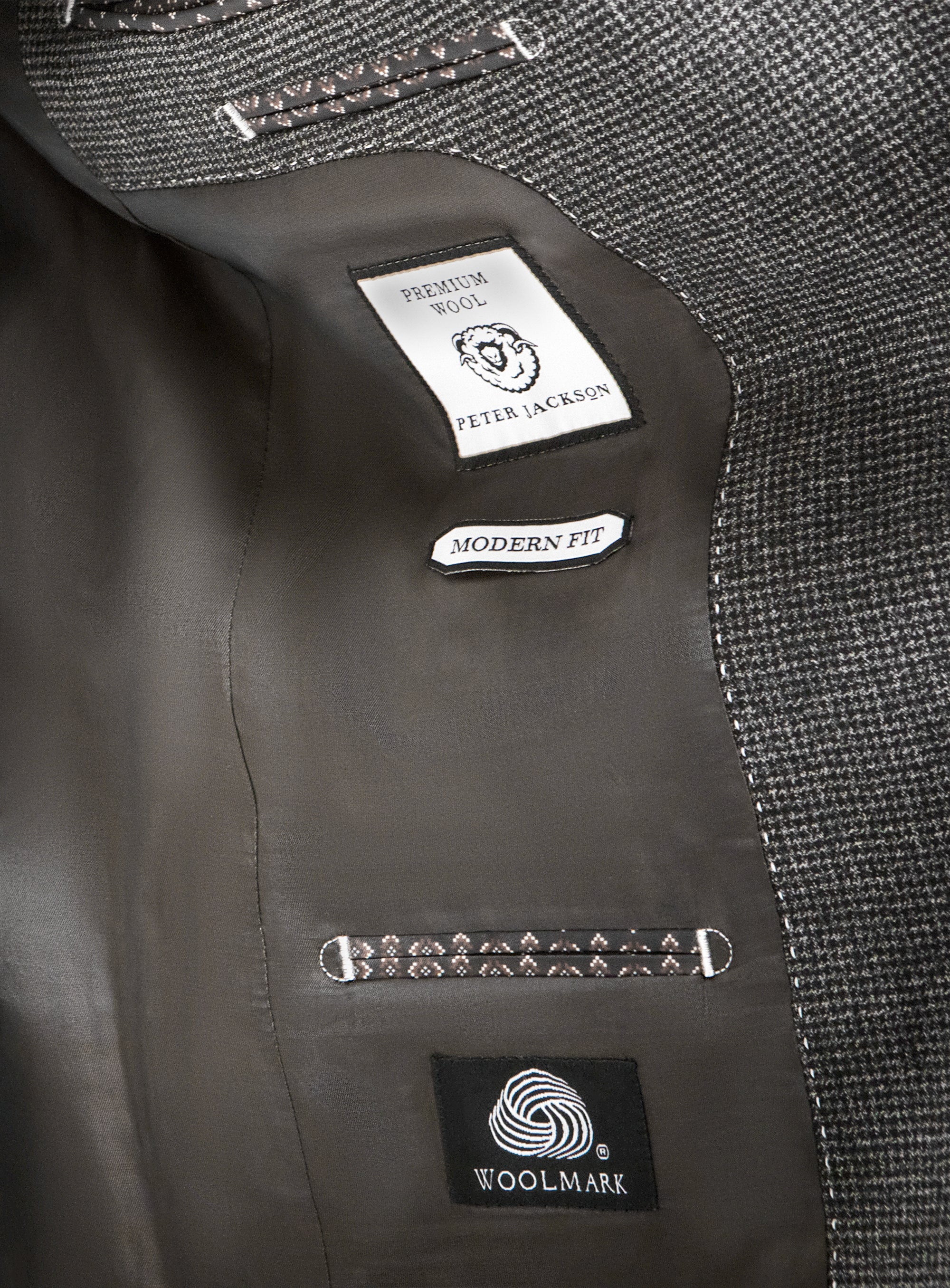 Firenze Puppytooth Charcoal Suit