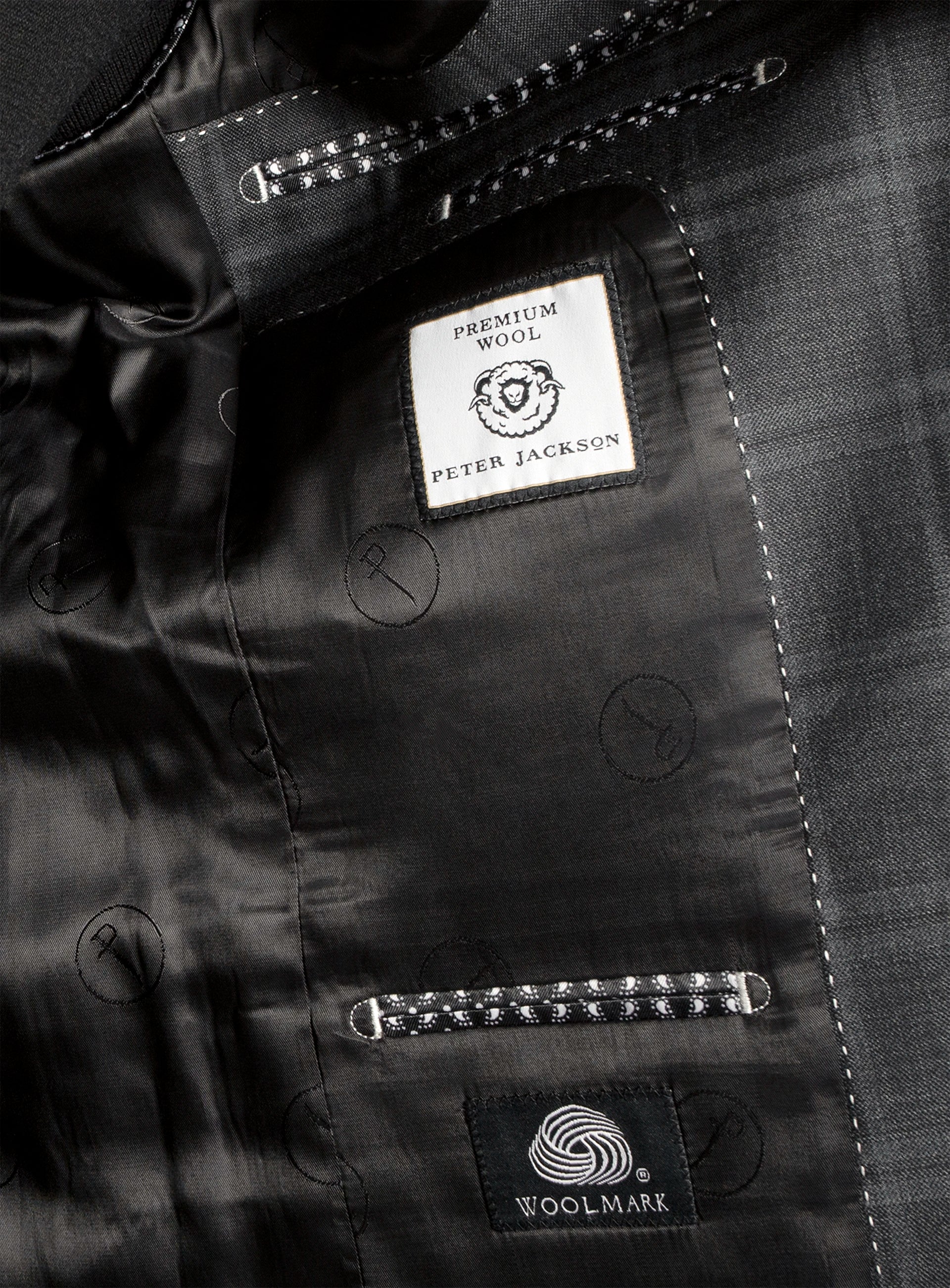 Heras Check Charcoal Suit