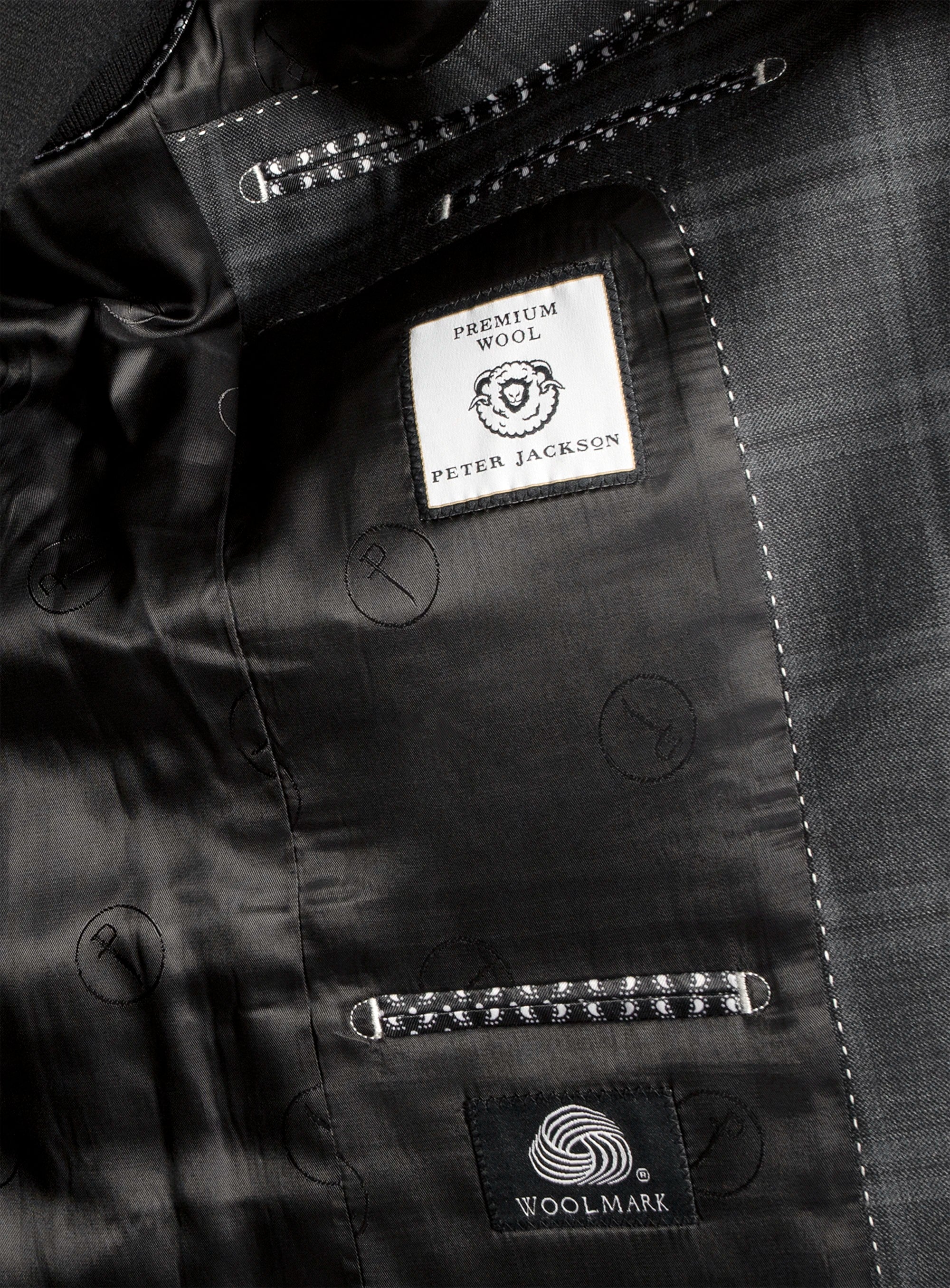 Heras Check Charcoal Suit