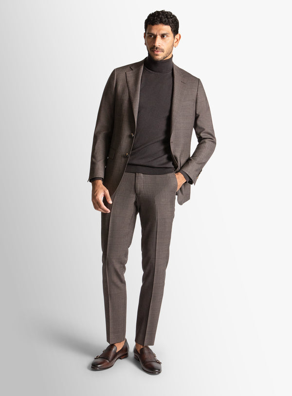 Isaac Chocolate Plaid Suit