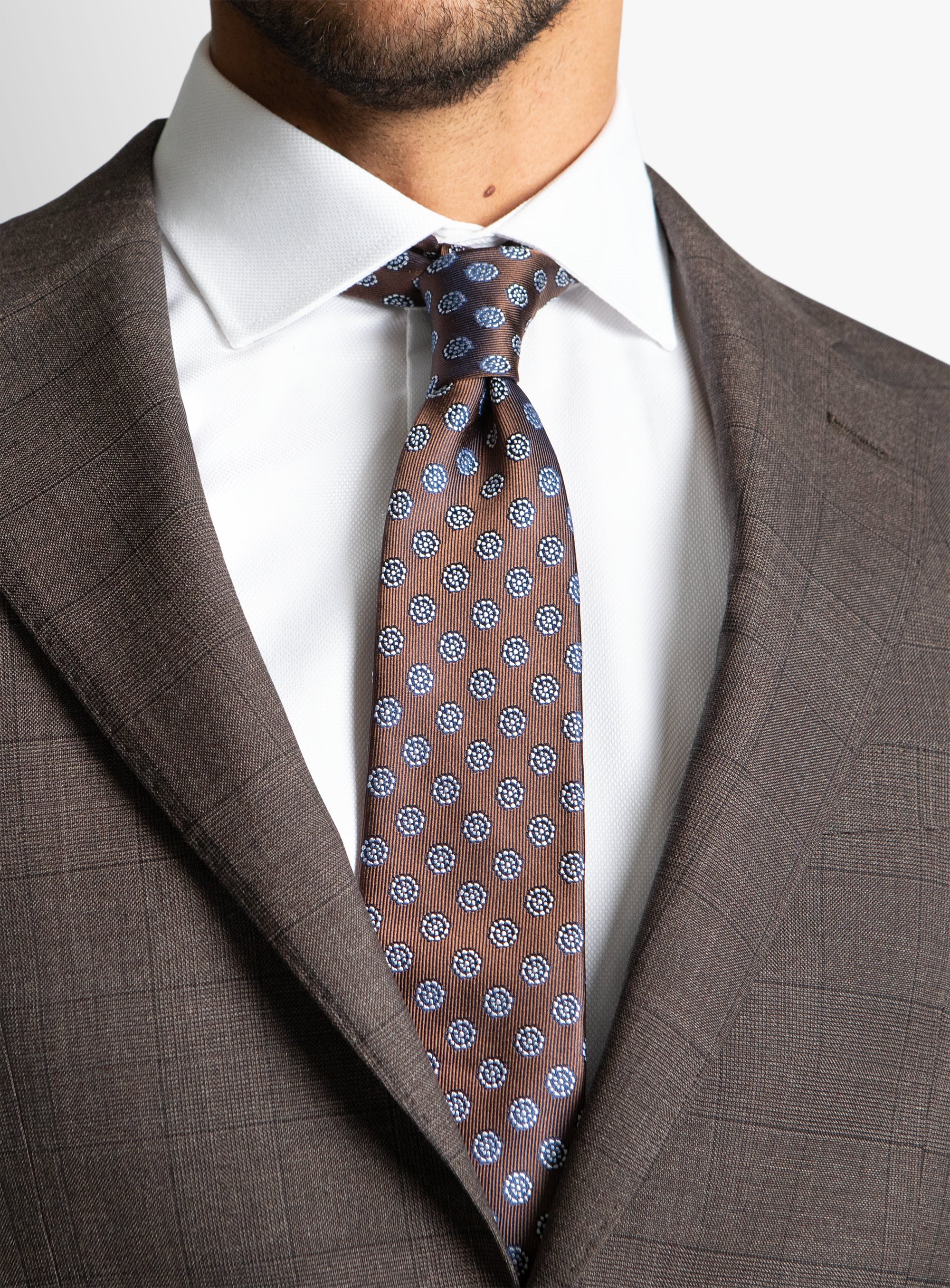 Isaac Chocolate Plaid Suit