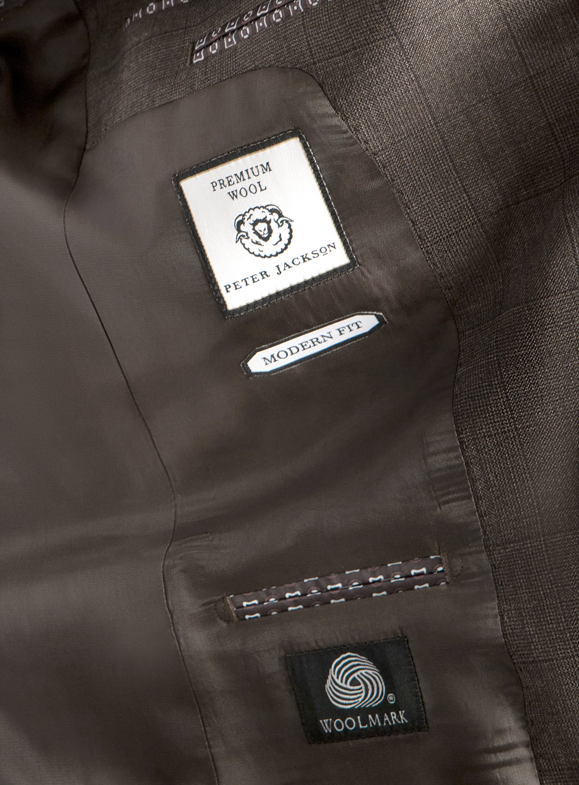 Isaac Chocolate Plaid Suit