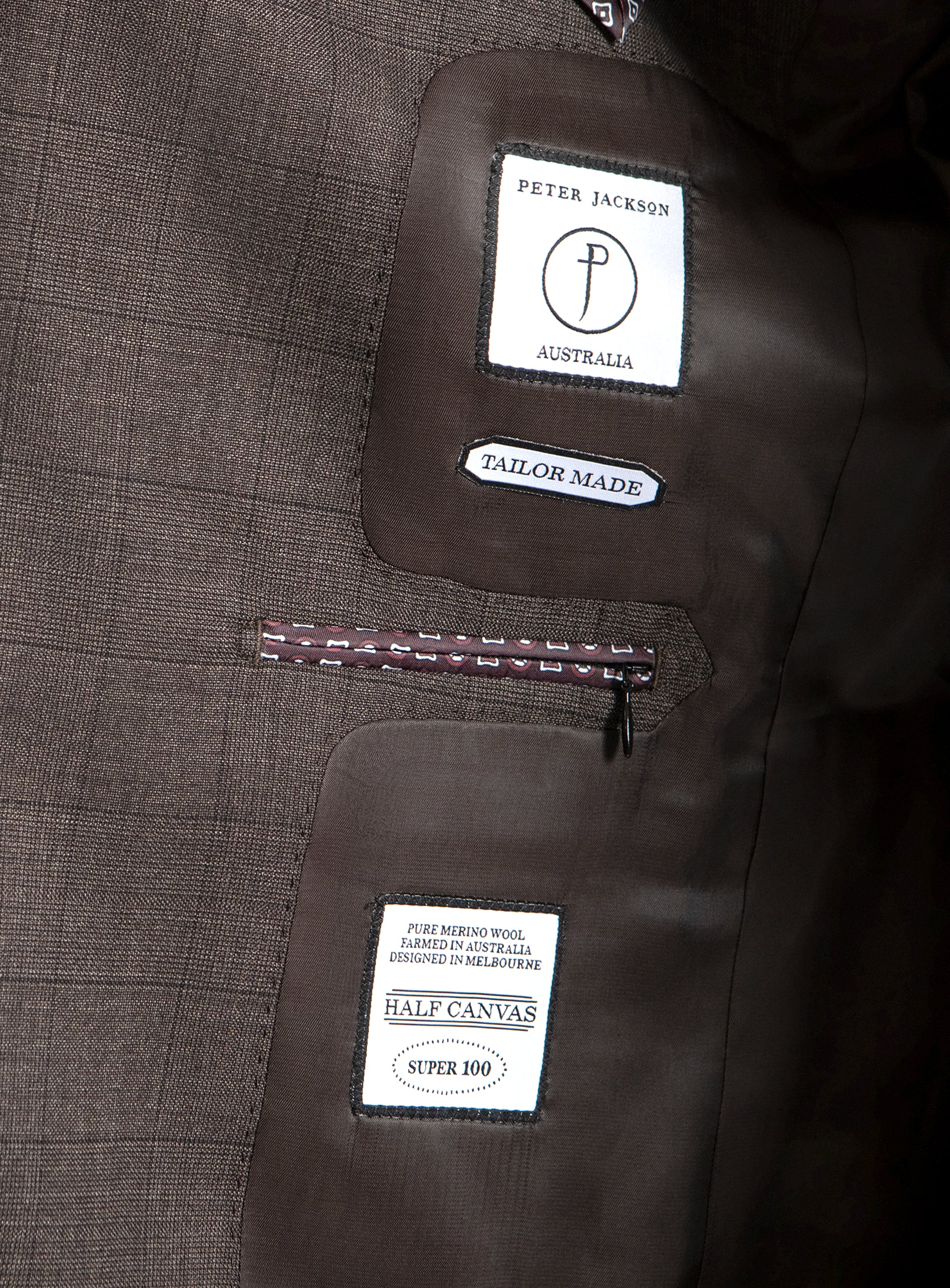 Isaac Chocolate Plaid Suit