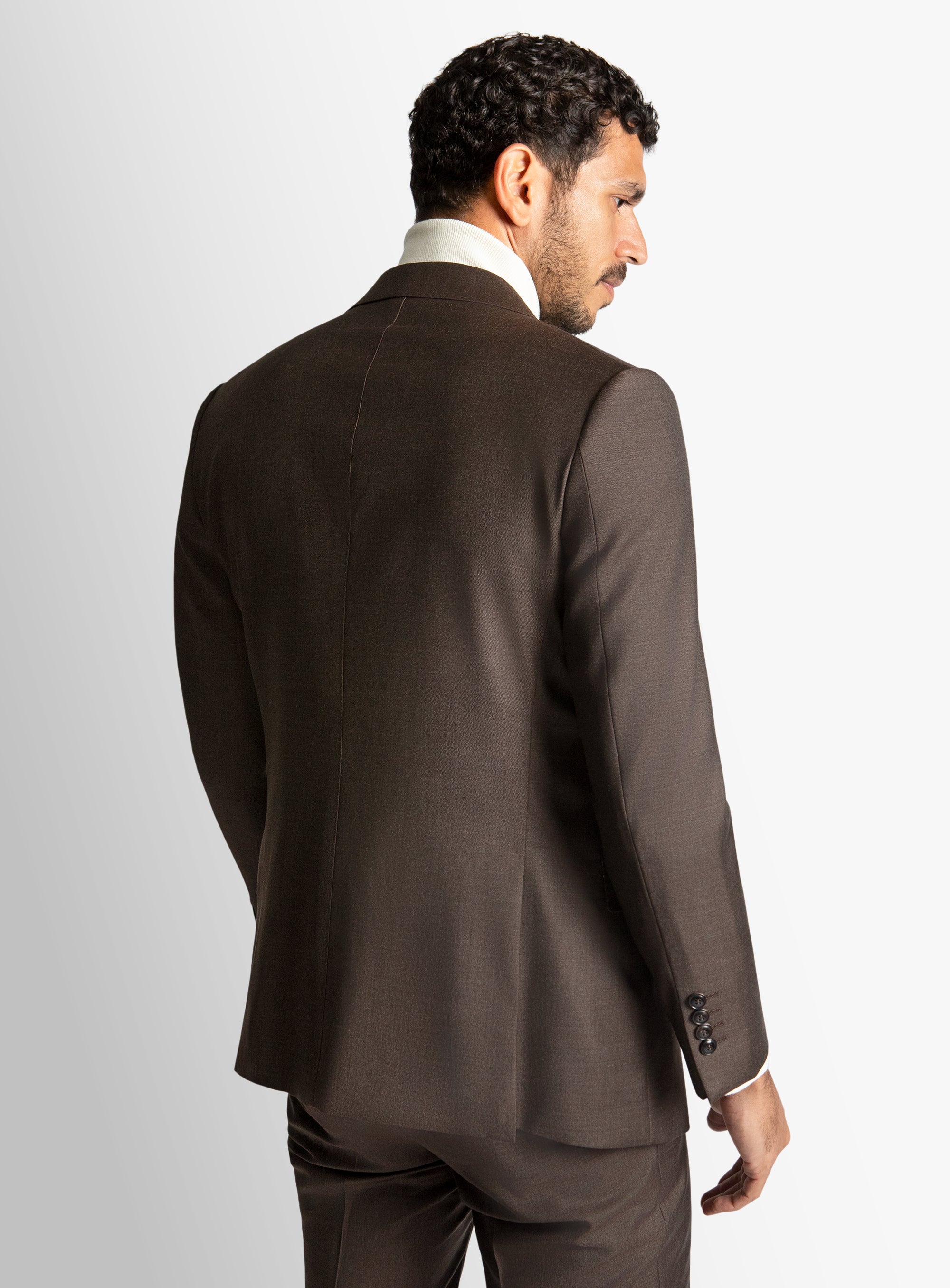 Furio Mouline Chocolate Suit