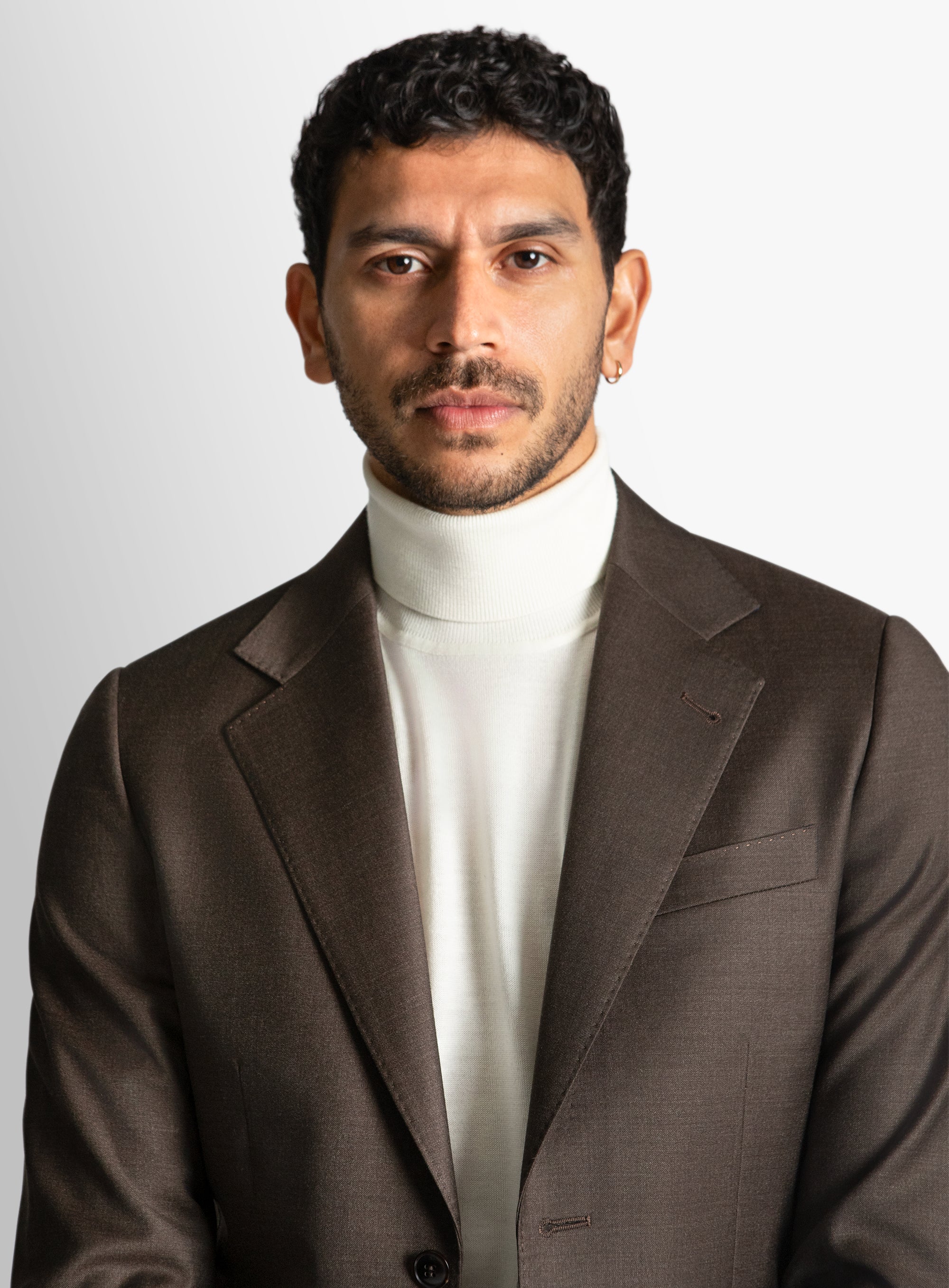 Furio Mouline Chocolate Suit