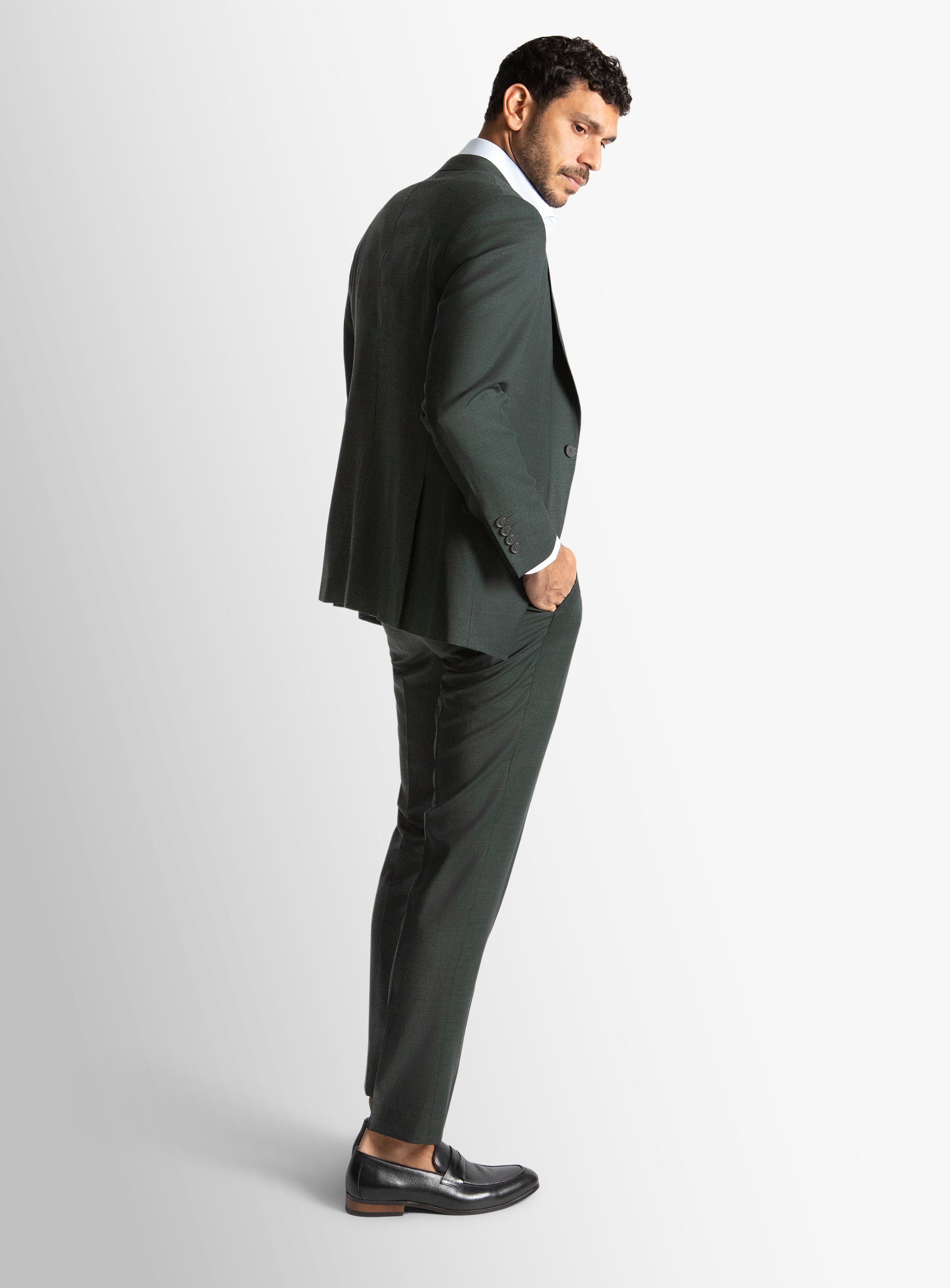 Avanti Plaid Green Suit