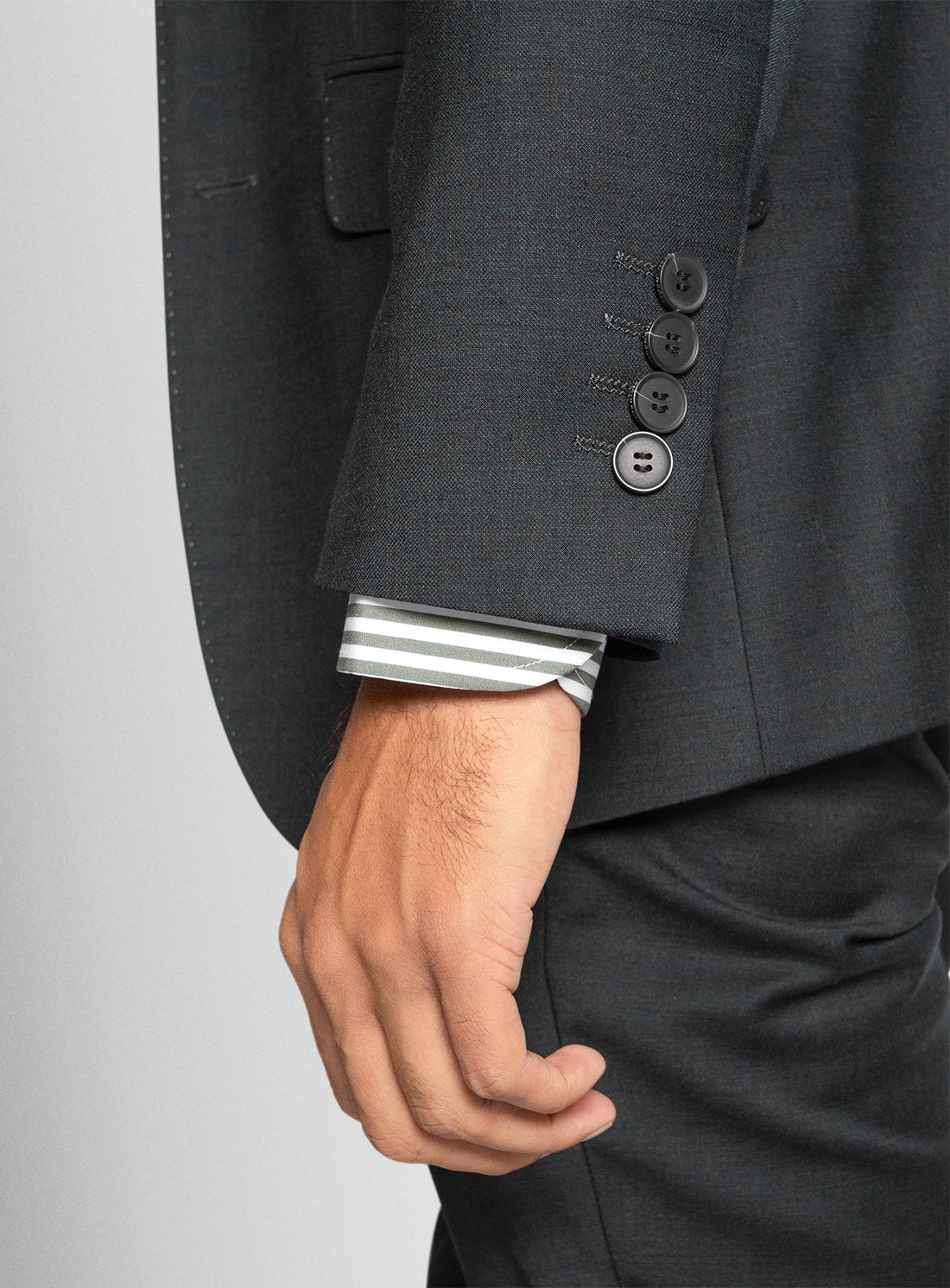 Mens Suit Green Wool