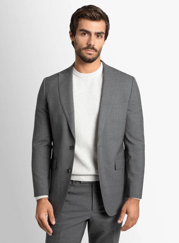 Luca Steel Grey Plain Weave Suit