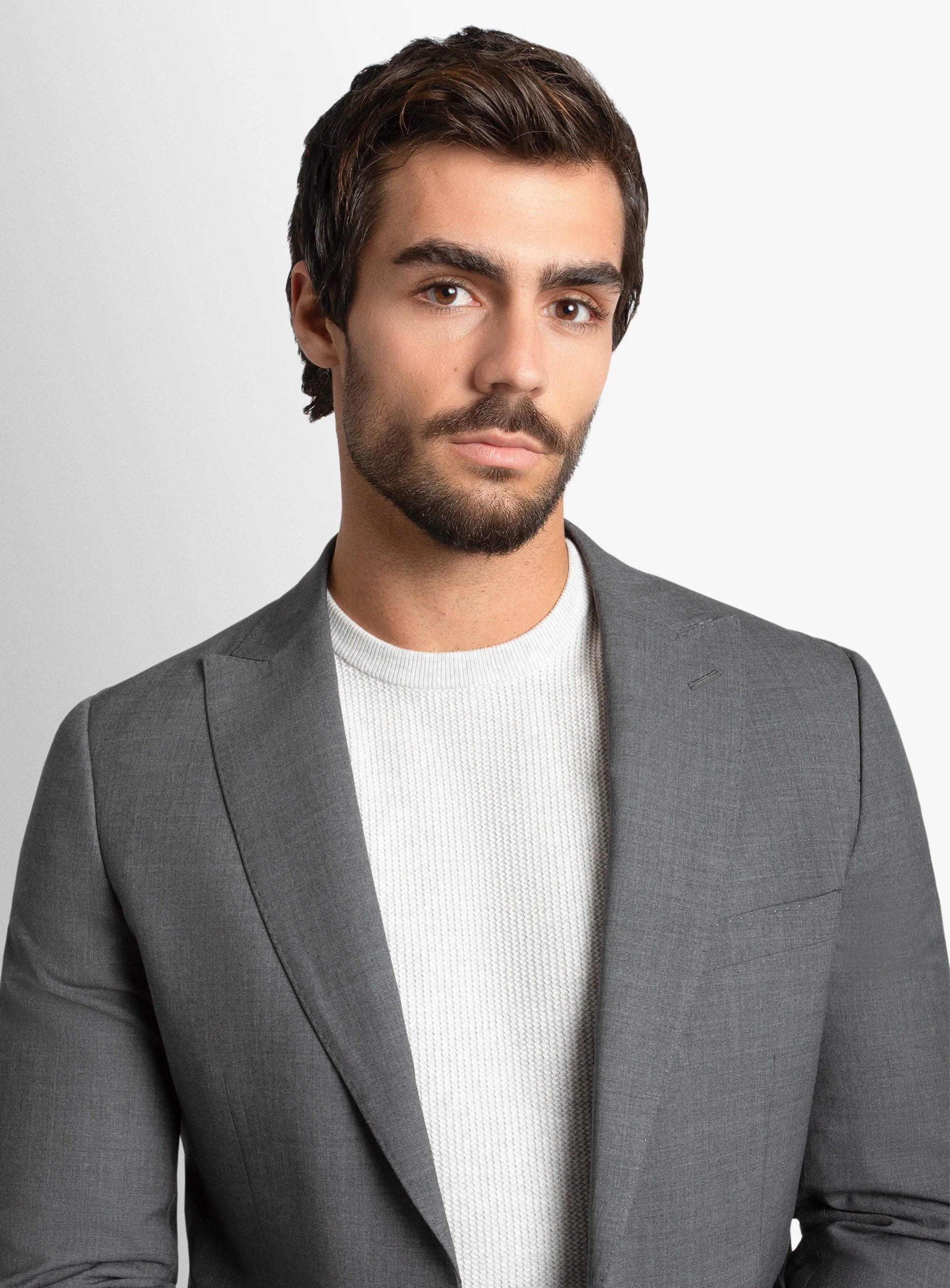 Luca Steel Grey Plain Weave Suit