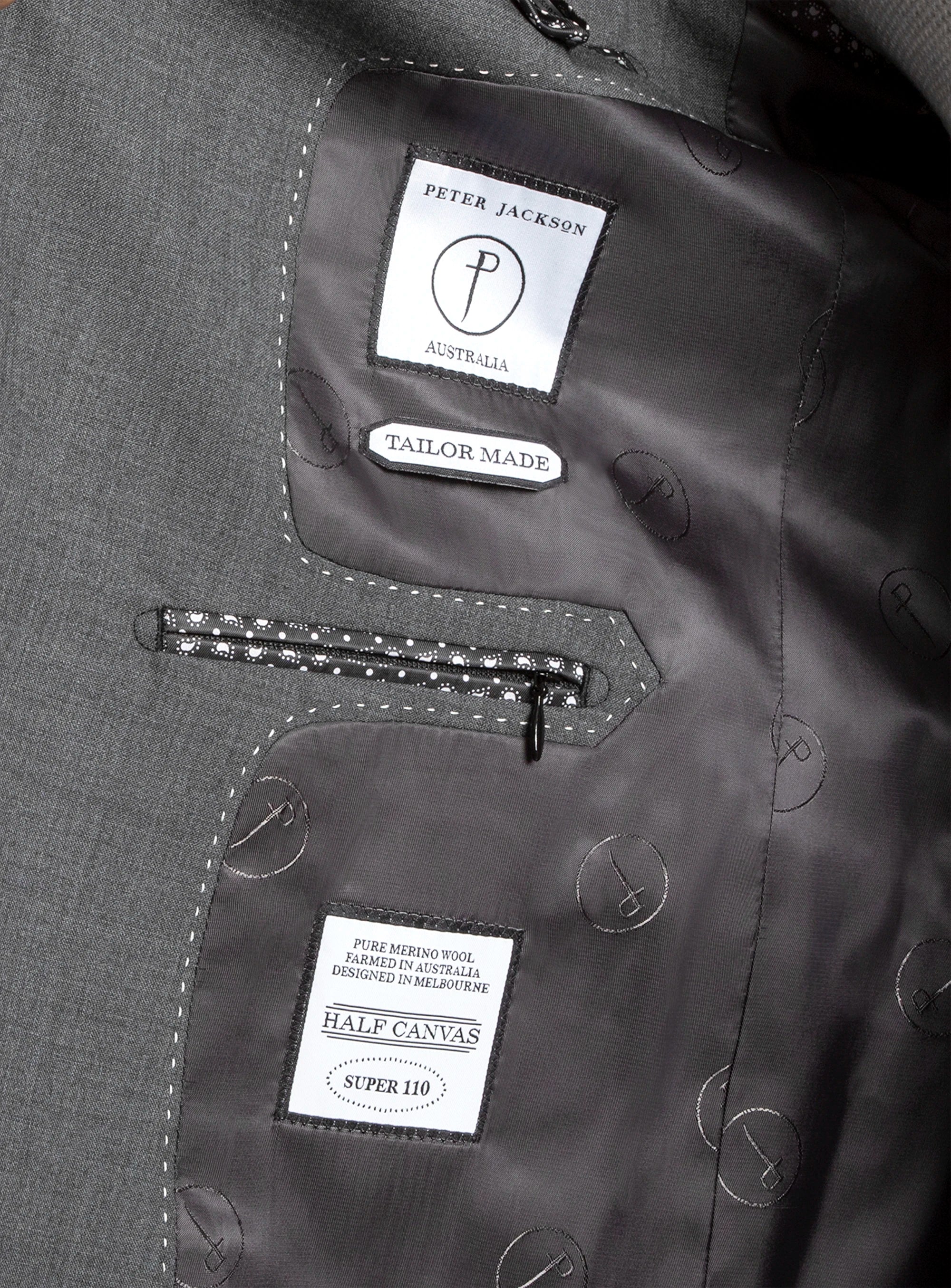 Luca Steel Grey Plain Weave Suit