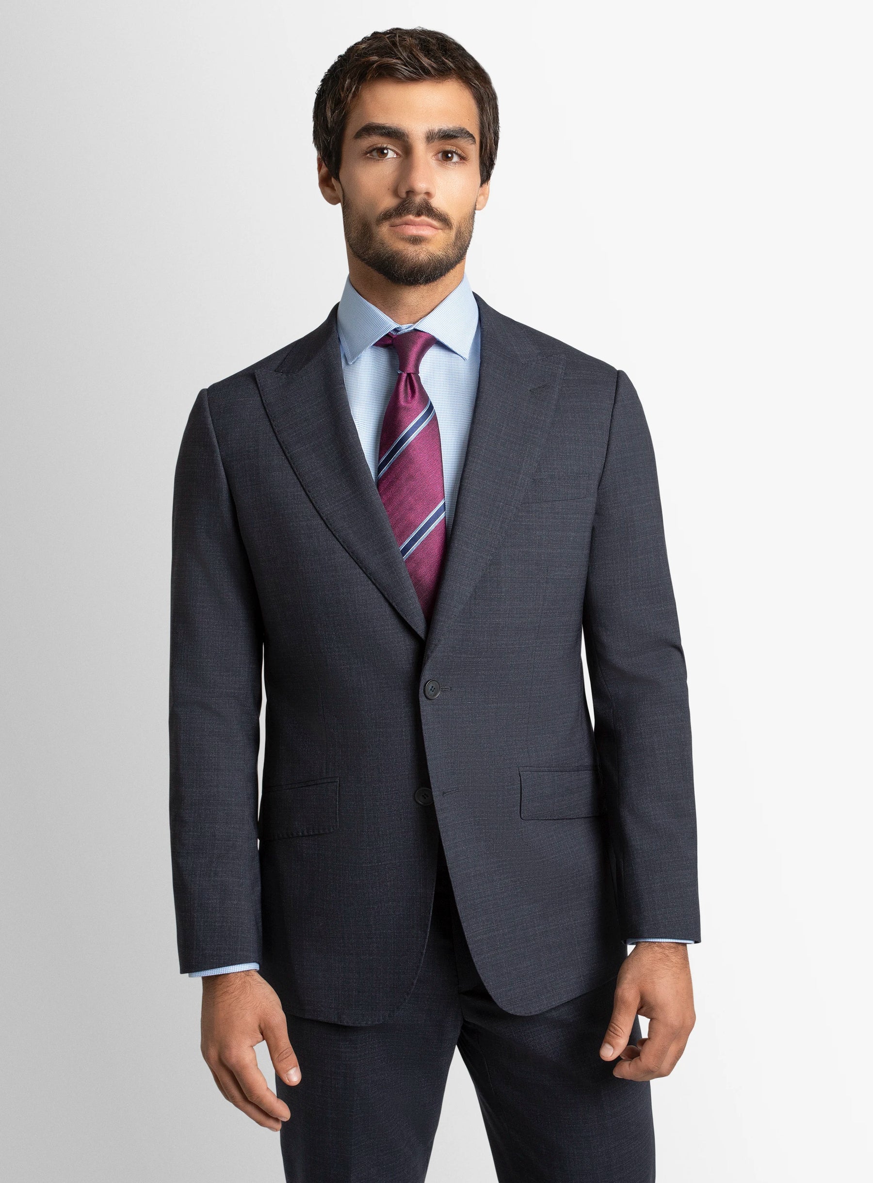 Auditore Mouline Navy Suit
